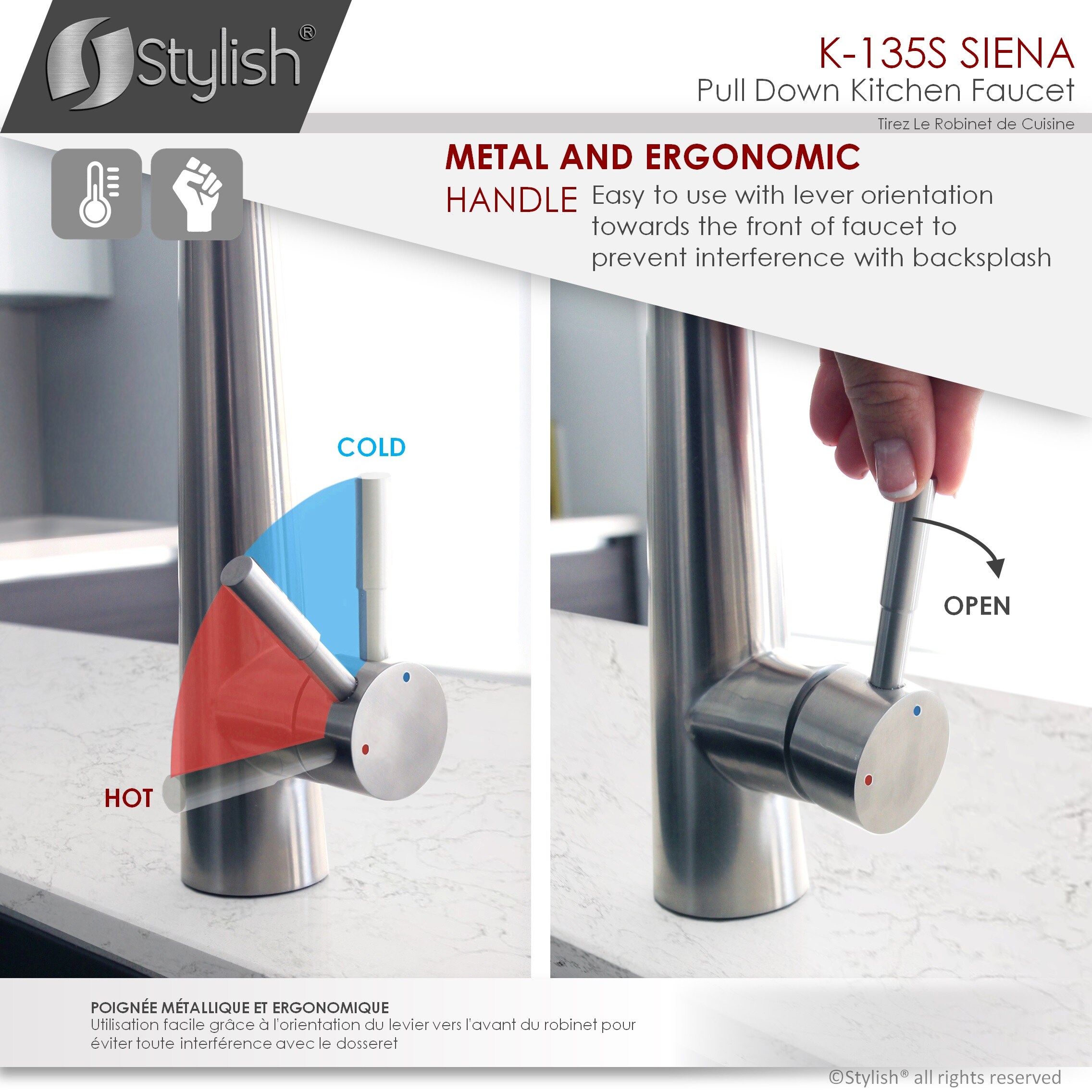 Stylish K-135S Kitchen-Faucets - View #7