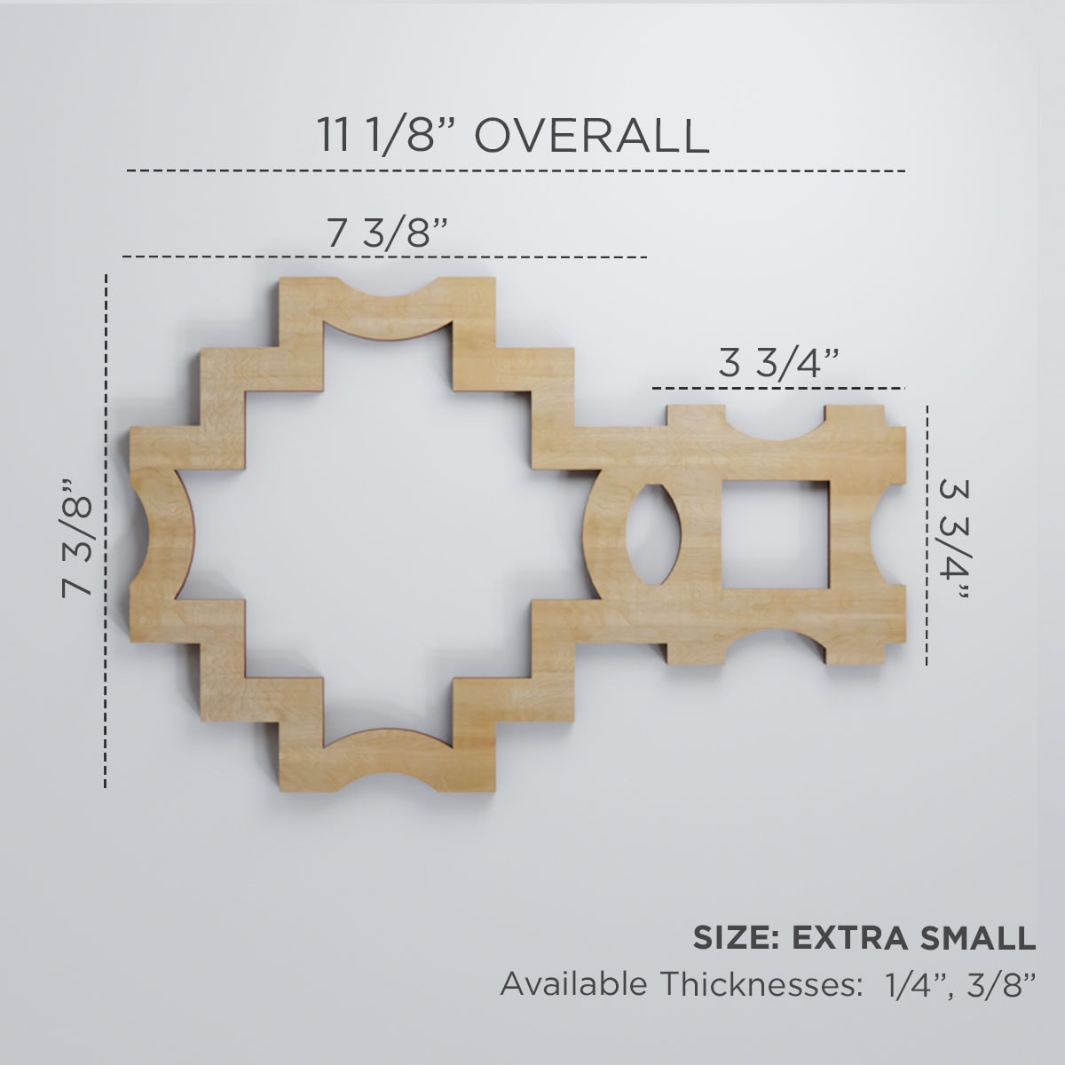 Ekena Millwork WALW08X08X0375CRVHI Wall-Panels - View #3