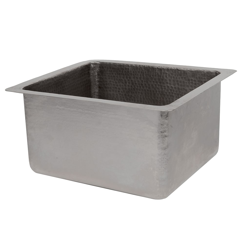 PREMIER COPPER PRODUCTS Bar Sinks 16in L x 14in W Nickel Undermount