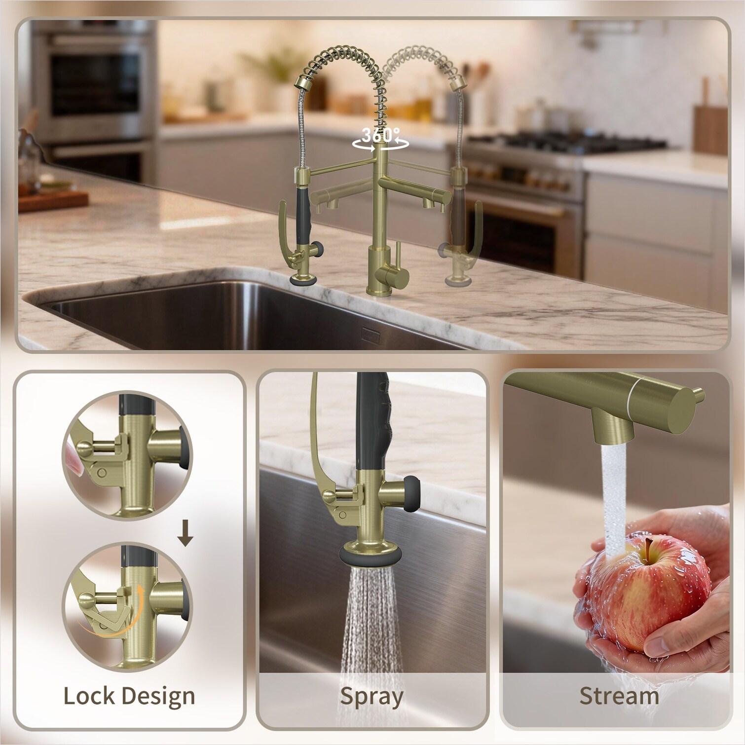 Watnature BQNKX3PFERVY Kitchen-Faucets - View #2