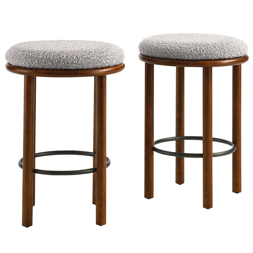 Modway BG3612388 Fable Boucle Fabric Counter Stools Set of 2