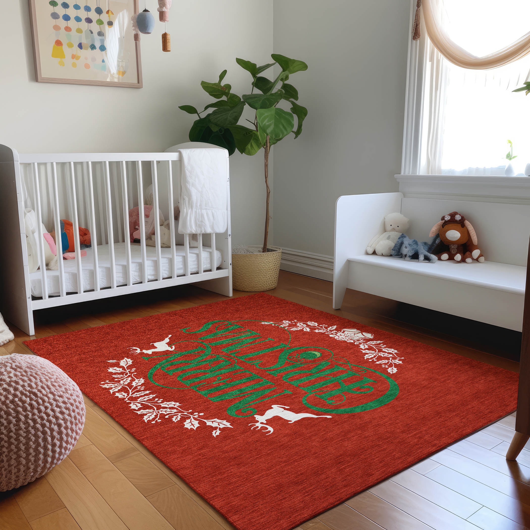 Addison Rugs AMF217RU10X14 Mayfield AMF217RU 10 x 14 (ft) Loomed Polyester Ruby Rectangular Indoor Abstract Machine washable Area rug