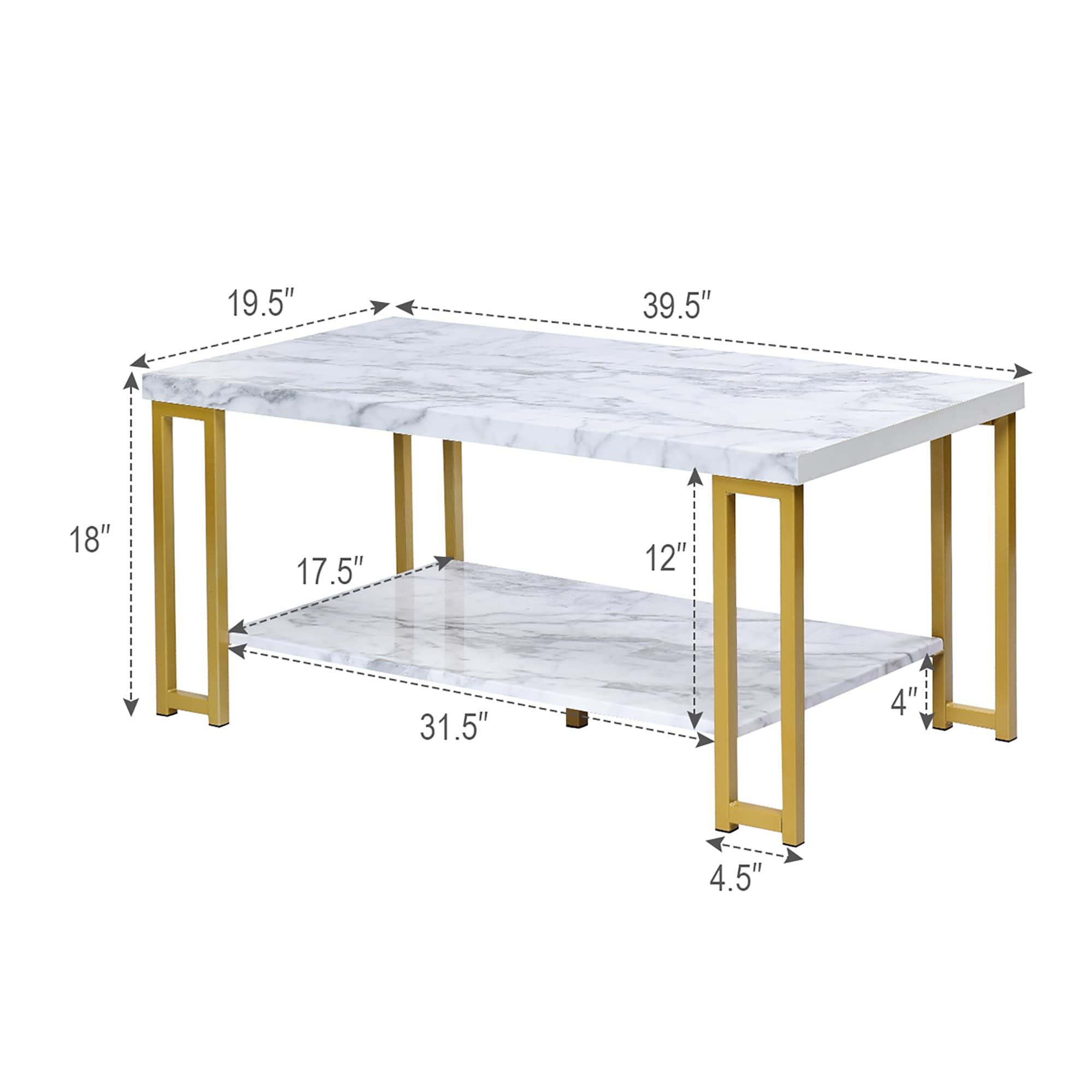 Costway SXL00019 Coffee-Tables - View #2