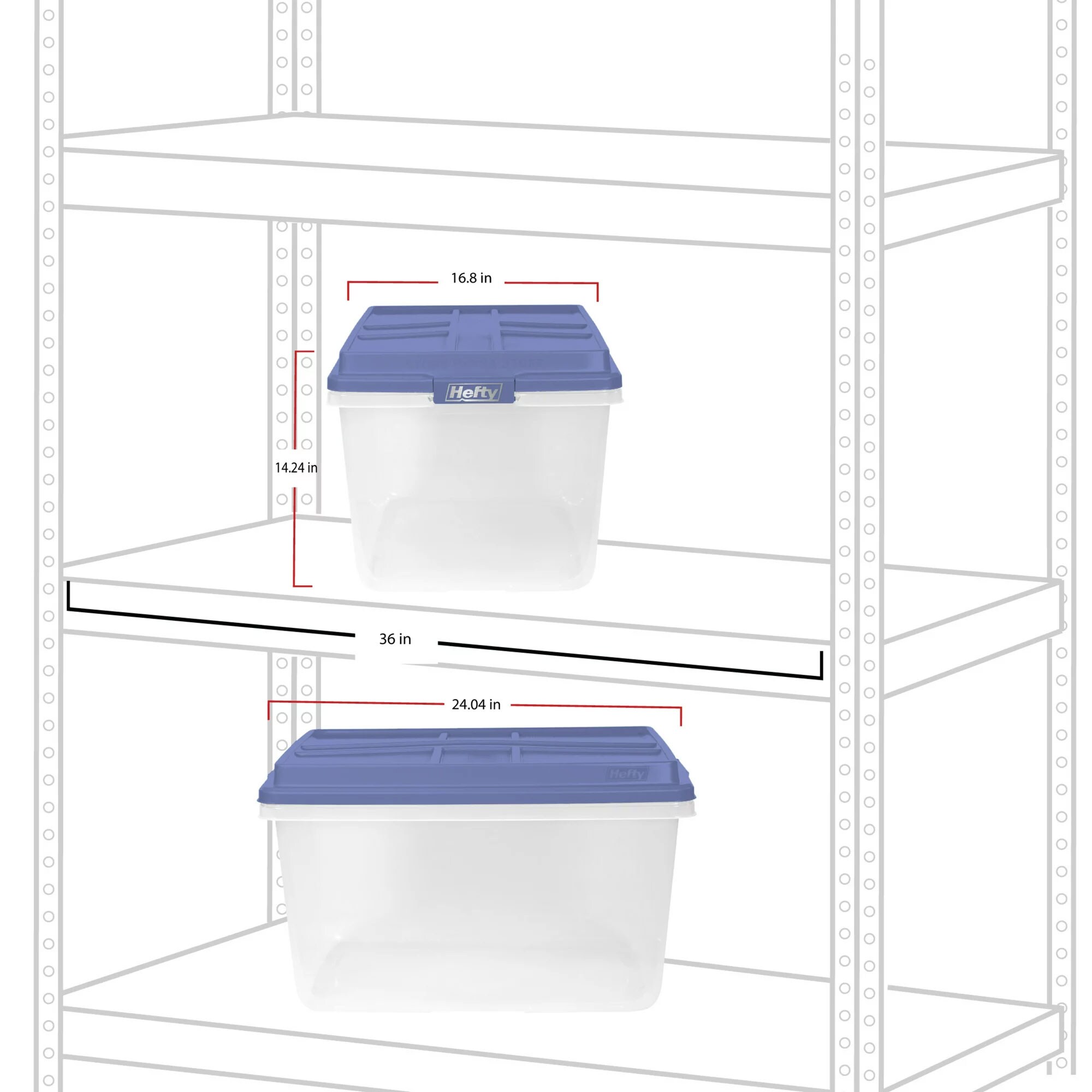 Hefty 407234 Plastic-Storage-Totes - View #7