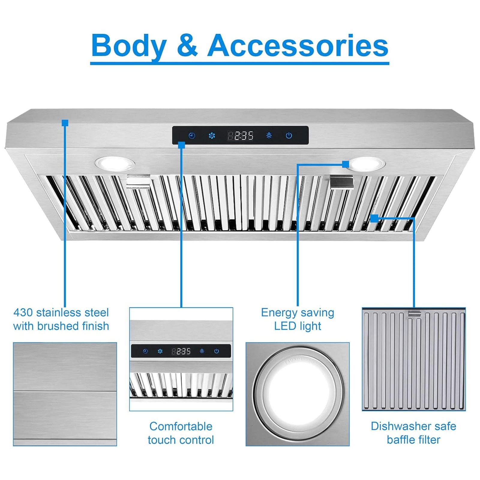 CESICIA RBI-96 Undercabinet-Range-Hoods - View #3