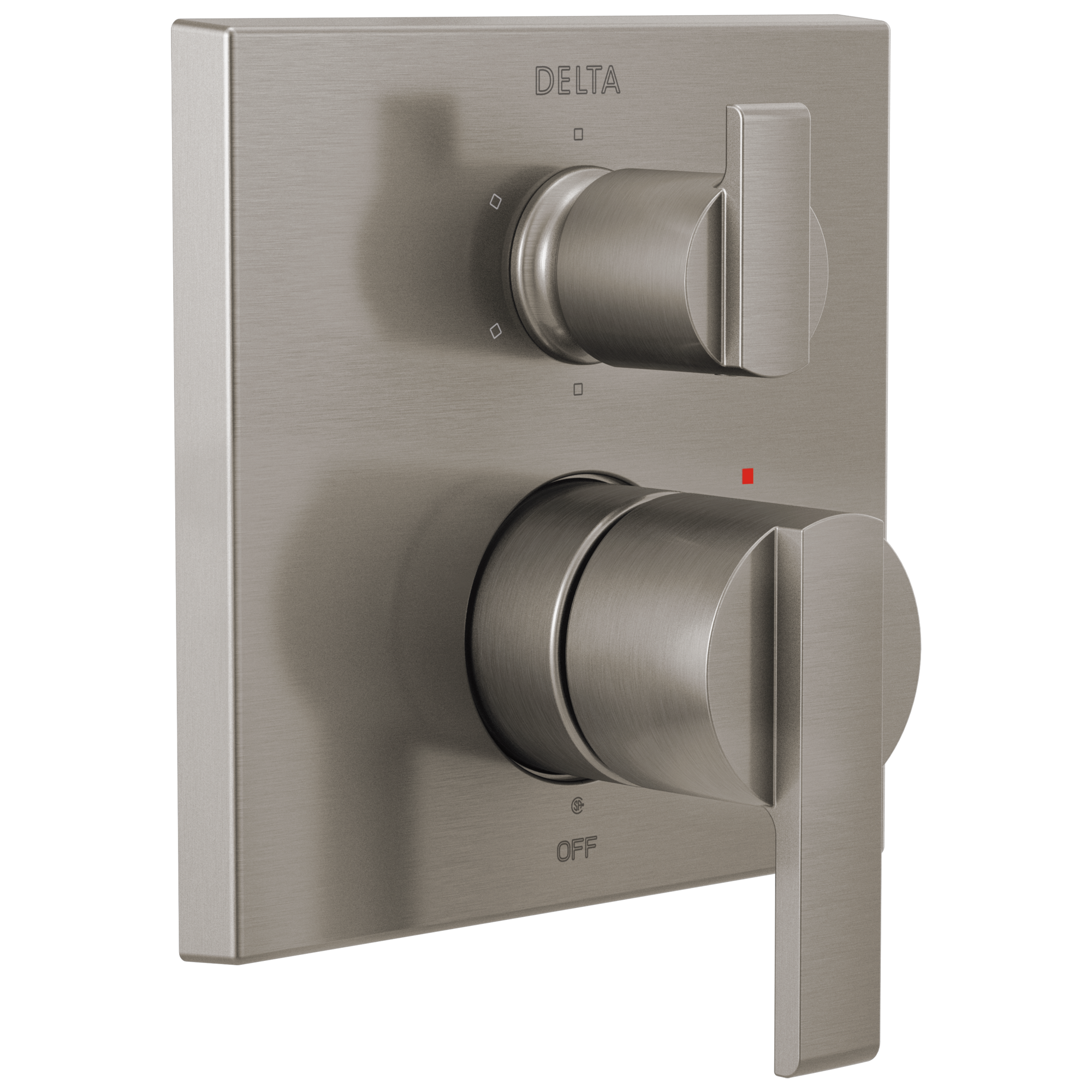 Delta T24967-SS Ara Stainless Steel 3.438-Inches Universal Bathtub/Shower Shower mixer 0.5-Inches -ID