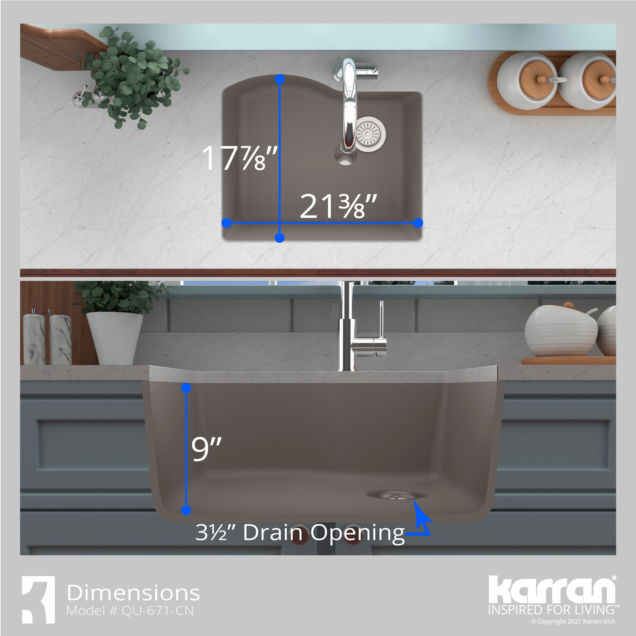 Karran QU-671-CN Kitchen-Sinks - View #8