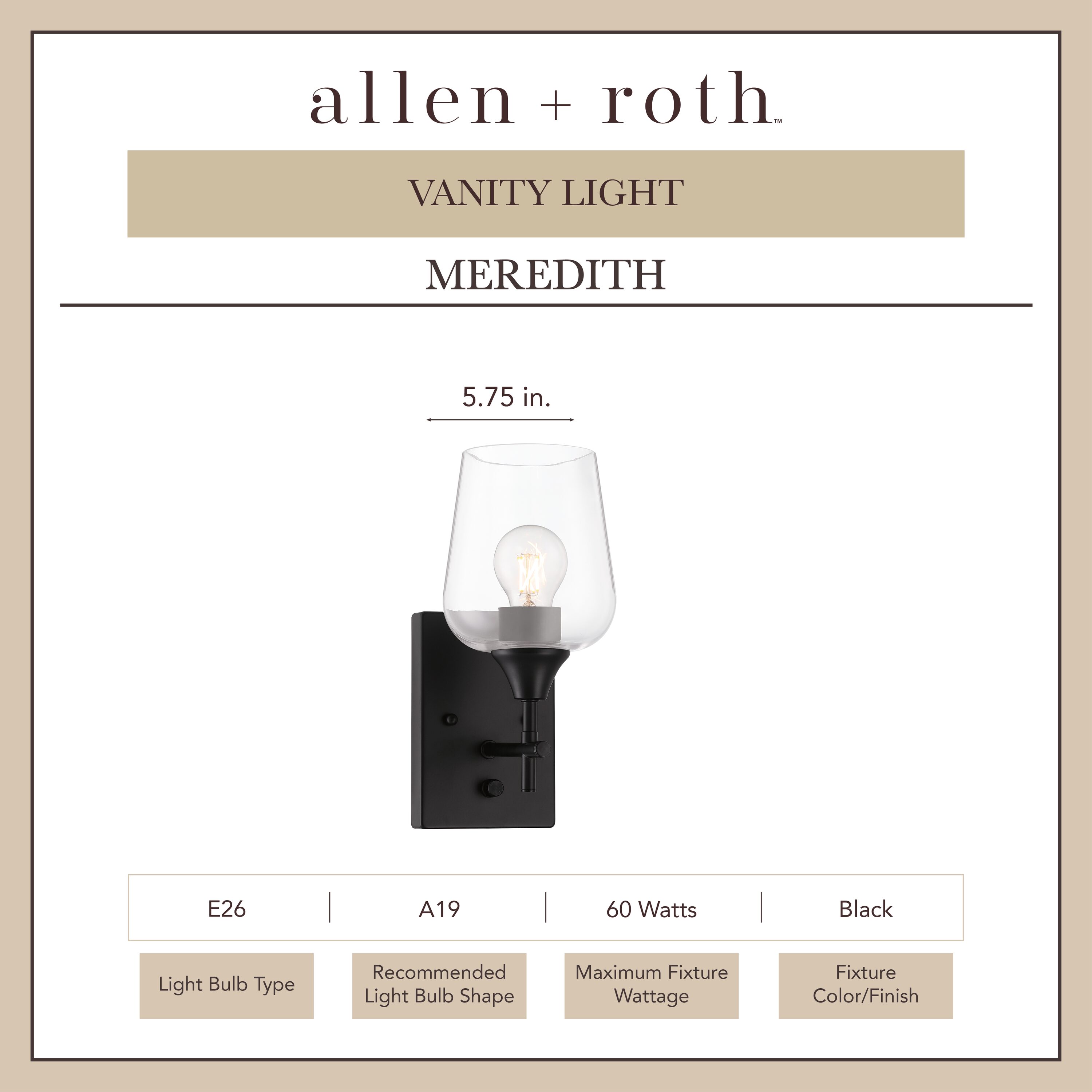 allen + roth LW-1201-MB-CV b089995 - View #12