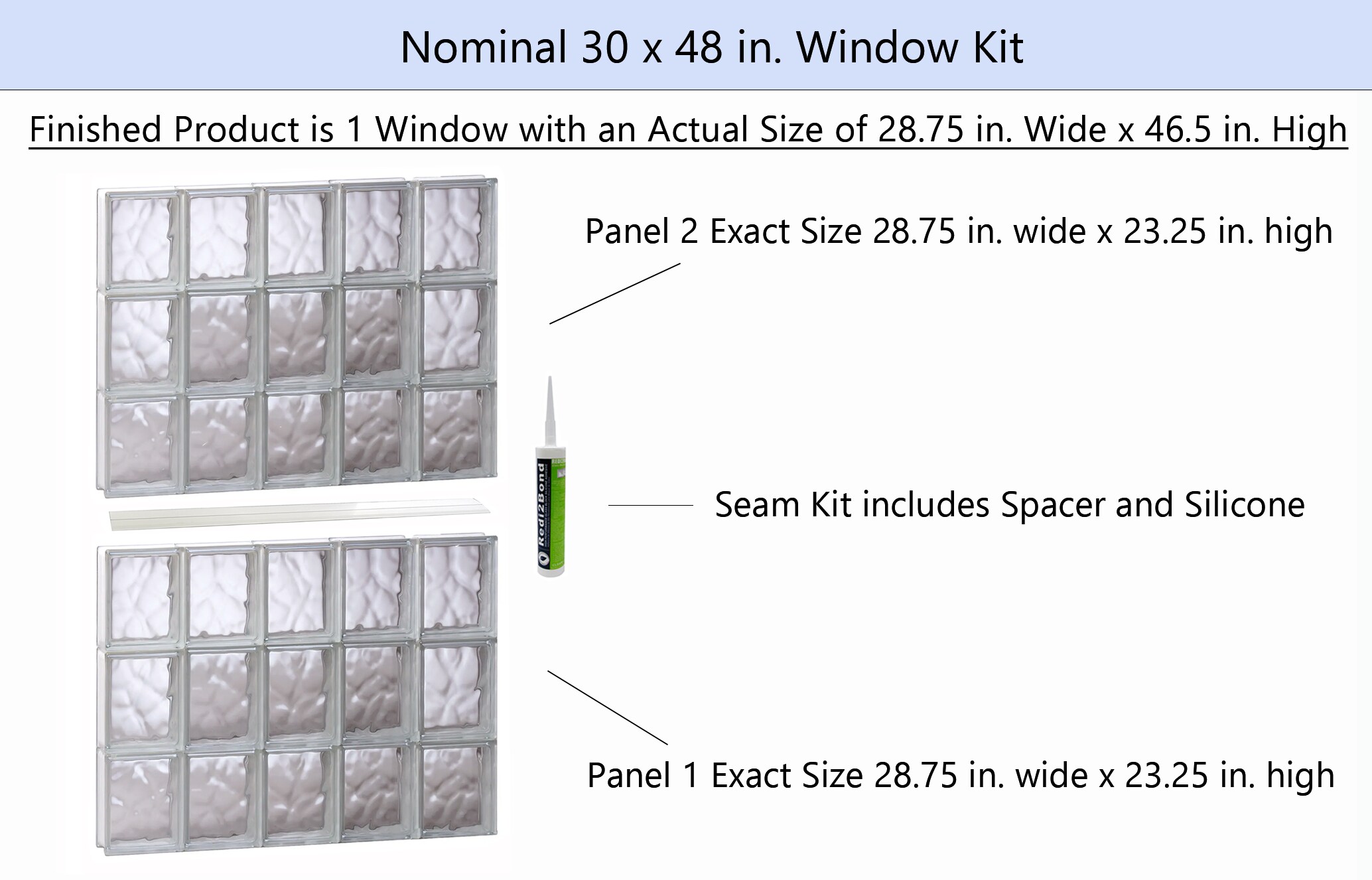 REDI2SET S3048DC Glass-Block-Windows - View #2