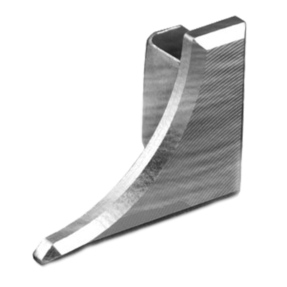 Schluter Systems ER/AHKA/ACGB Dilex- AHKA 0.25-in W x 0.5-in L Brushed chrome anodized aluminum Aluminum End caps Tile Edge Trim