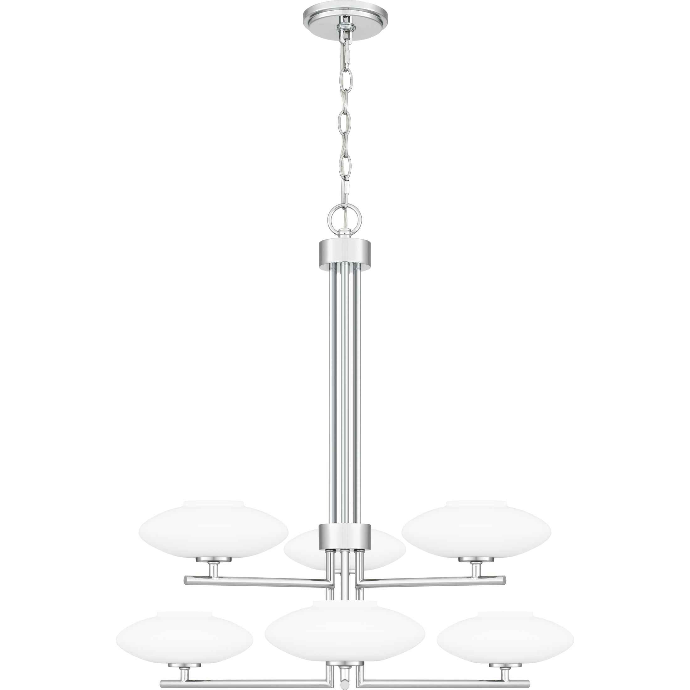 Quoizel QCH5577C Chenal 6-Light Polished Chrome Transitional Damp Rated Chandelier