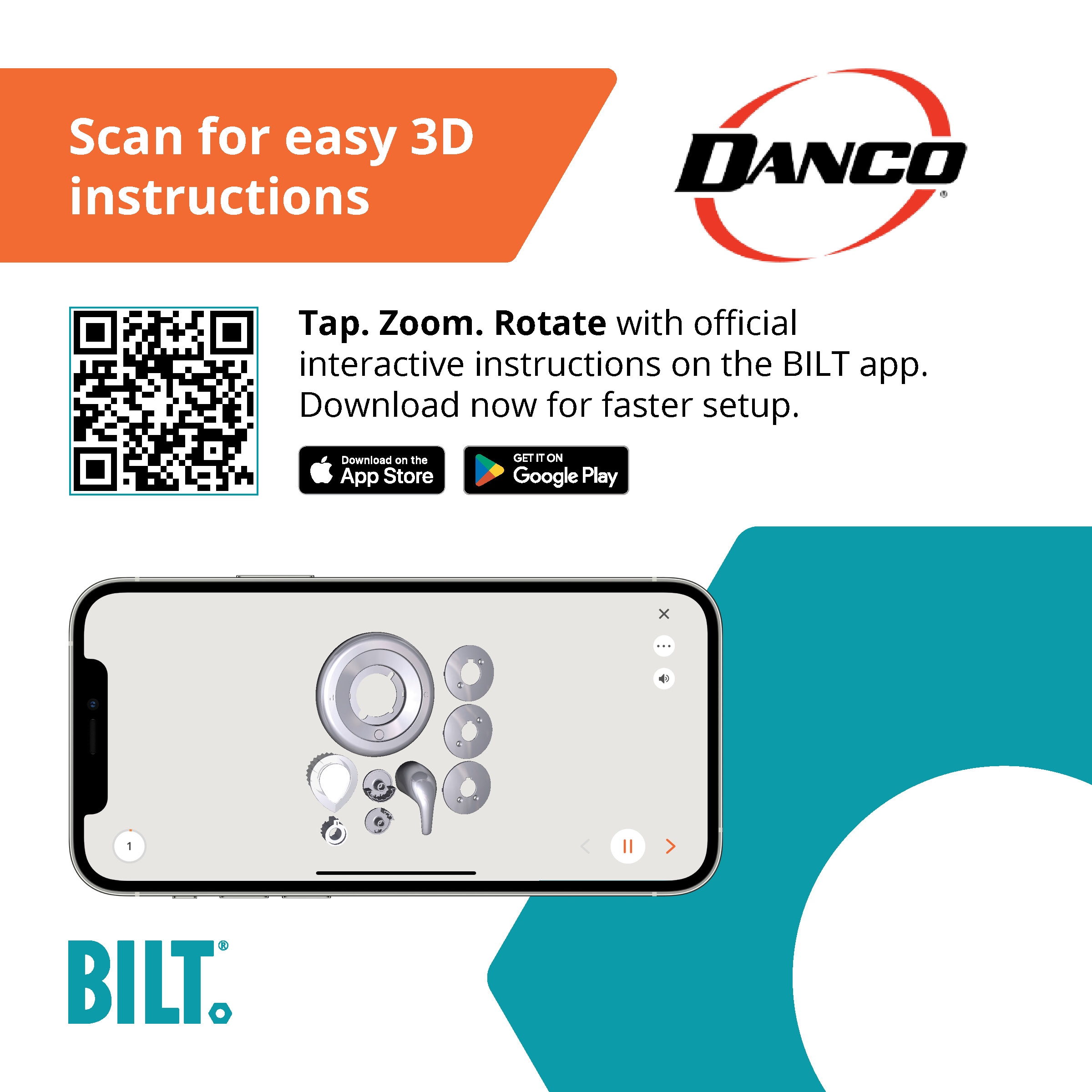 Danco 10002 Tub-Shower-Faucets - View #3