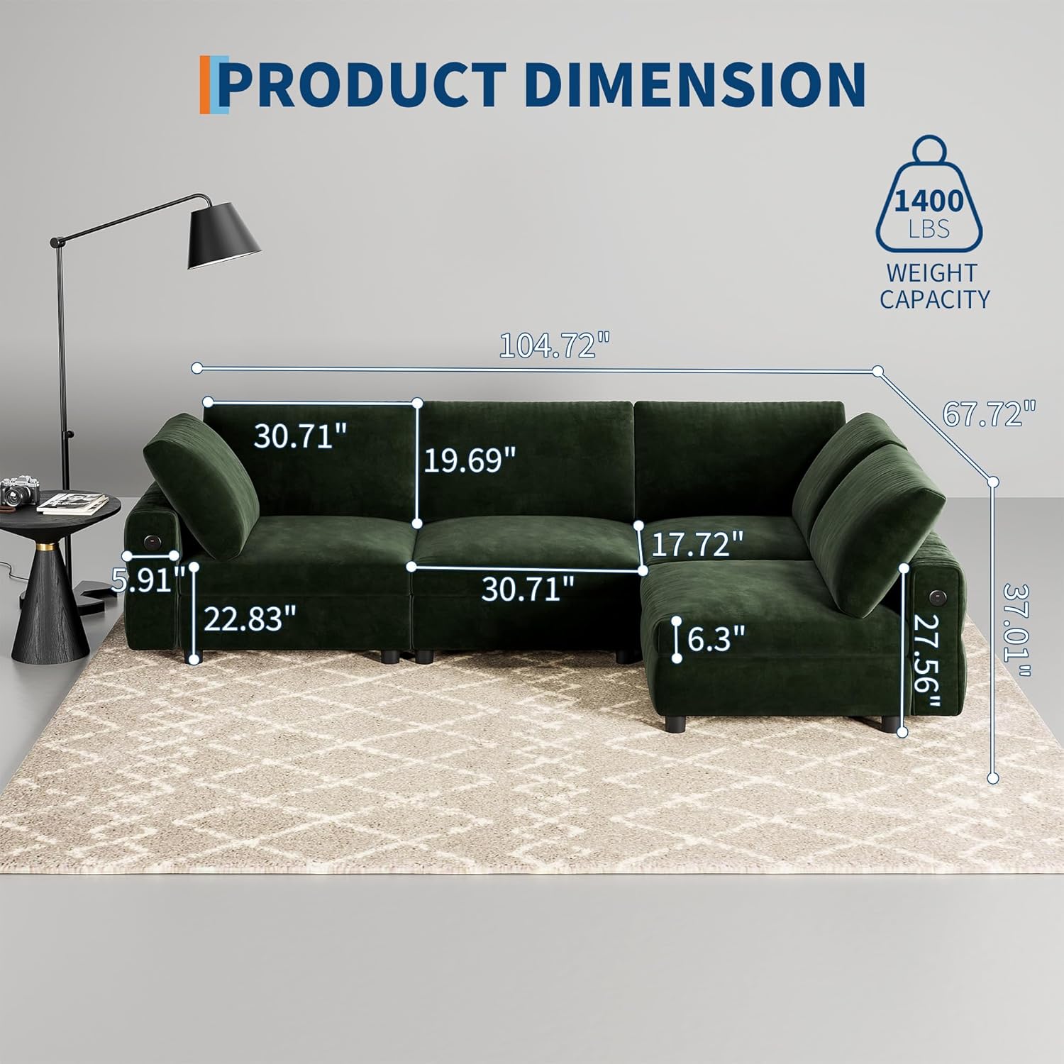 Qeetex YJCJ-VAM-33SJPYNS Sofas-Loveseats - View #3