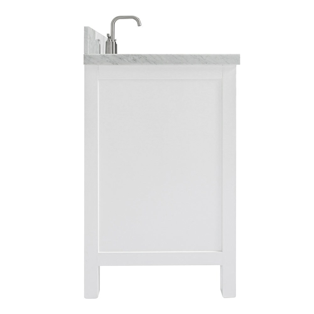 Cambridge 43" White Marble Top Single Basin Vanity