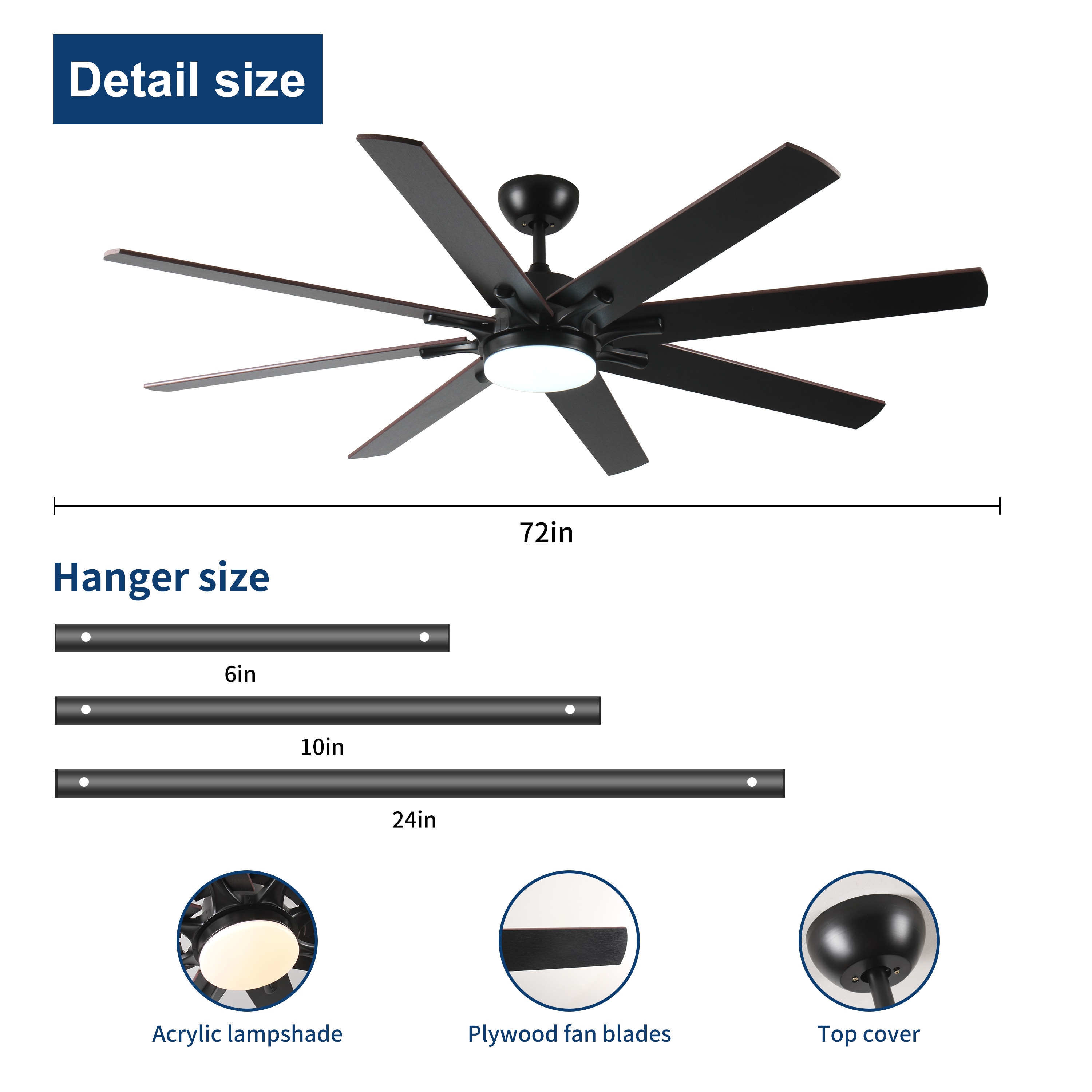 WELLFOR KBSE-43059 Ceiling-Fans - View #5