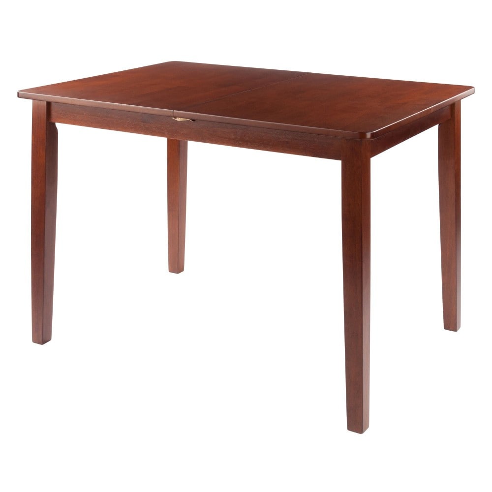 Darren Dining Table with Extension Top Walnut Extendable Dining Table for Kitchen Dining Room