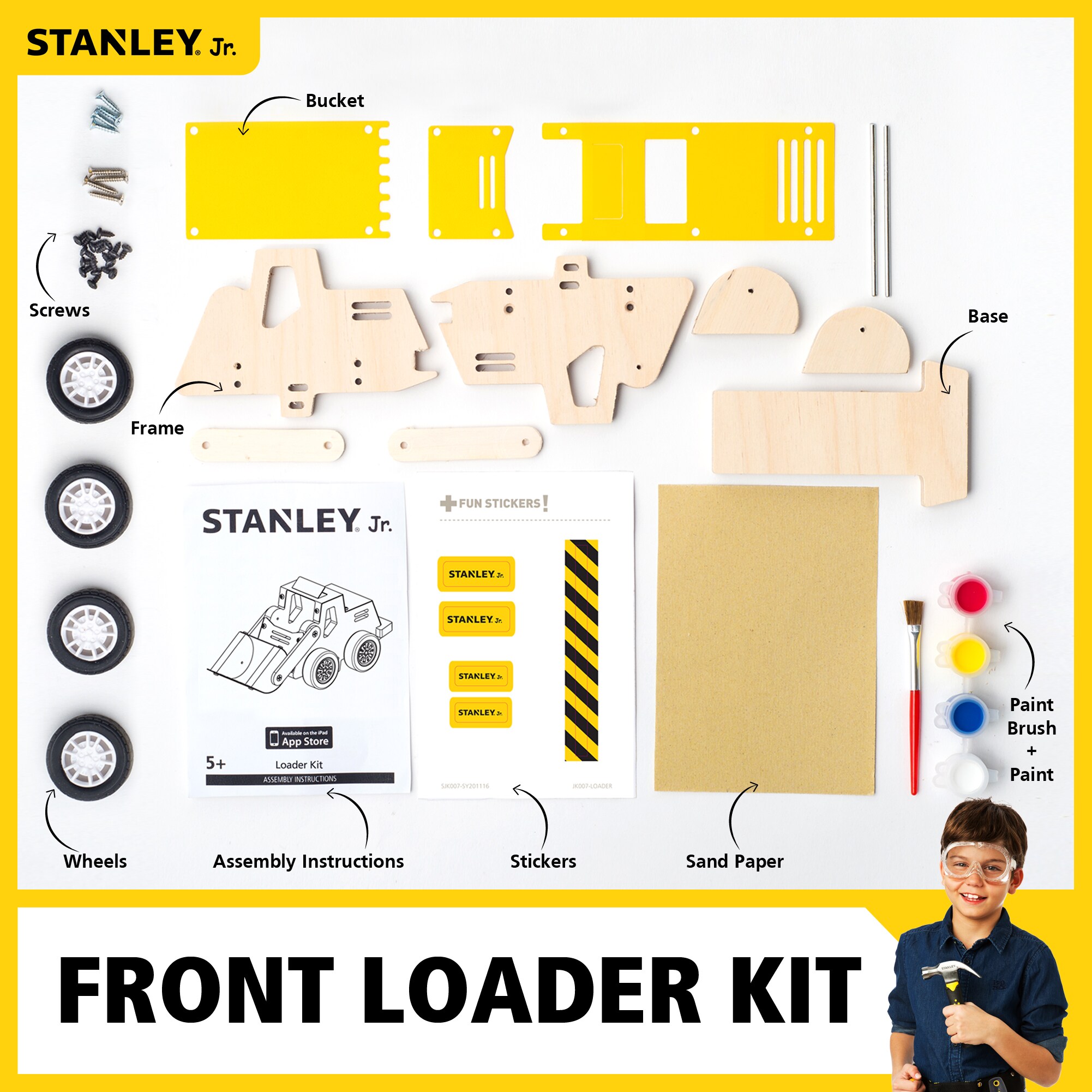 Stanley Jr. OLOK032-SY Kids-Woodworking-Project-Kits - View #3