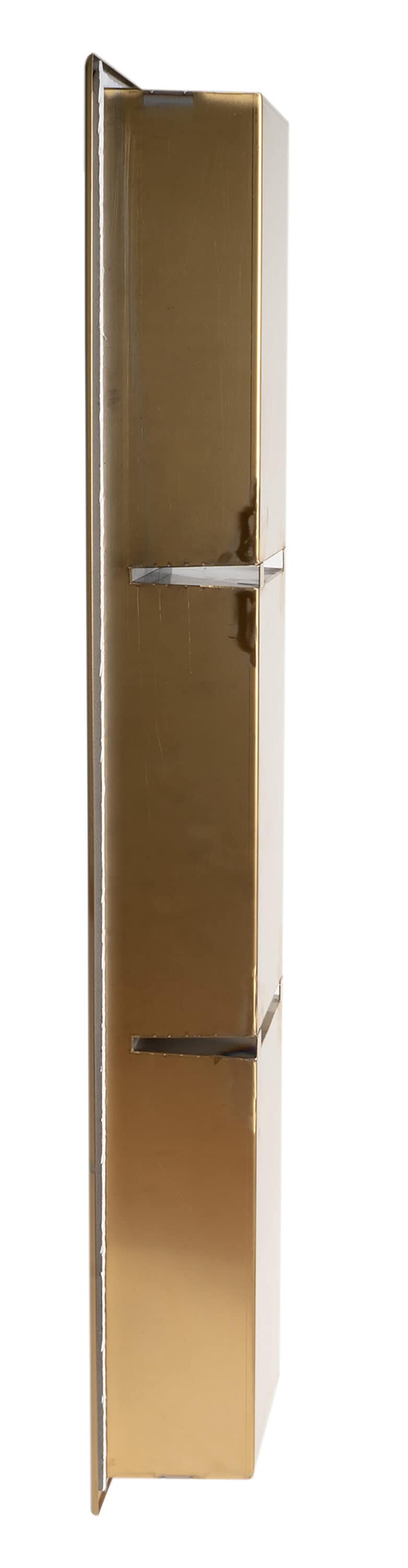 Brushed Gold Stainless Steel Triple Shelf Shower Niche