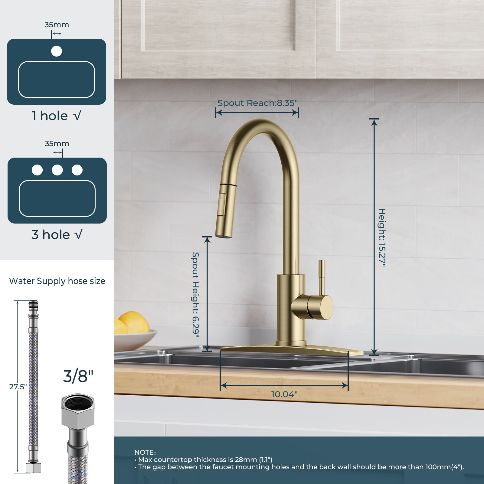 FORIOUS LL43000G Kitchen-Faucets - View #6