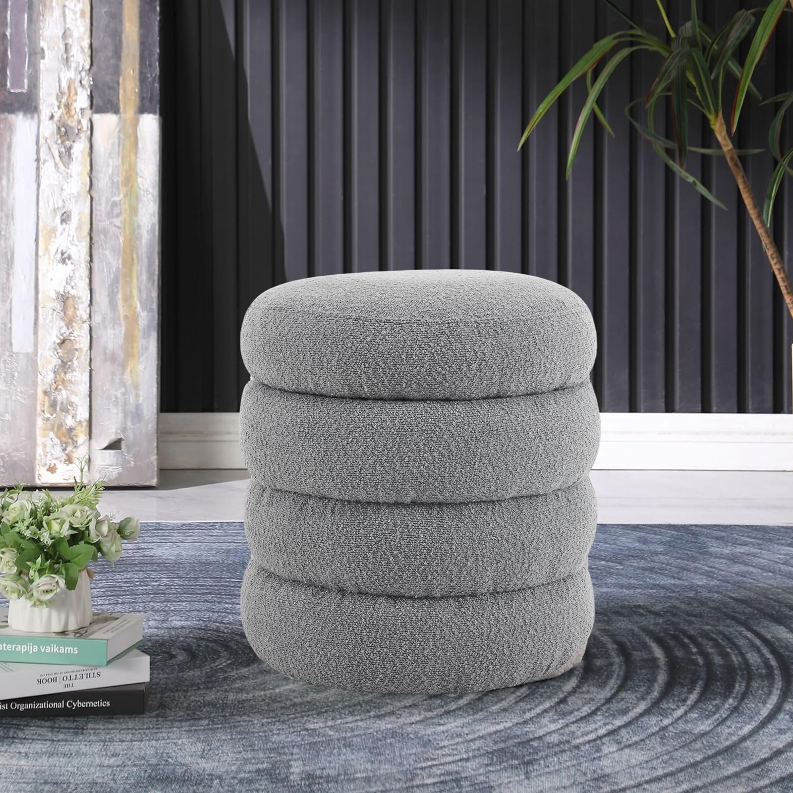 BWE A-9STOOL-05-GY Indoor-Ottomans - View #6