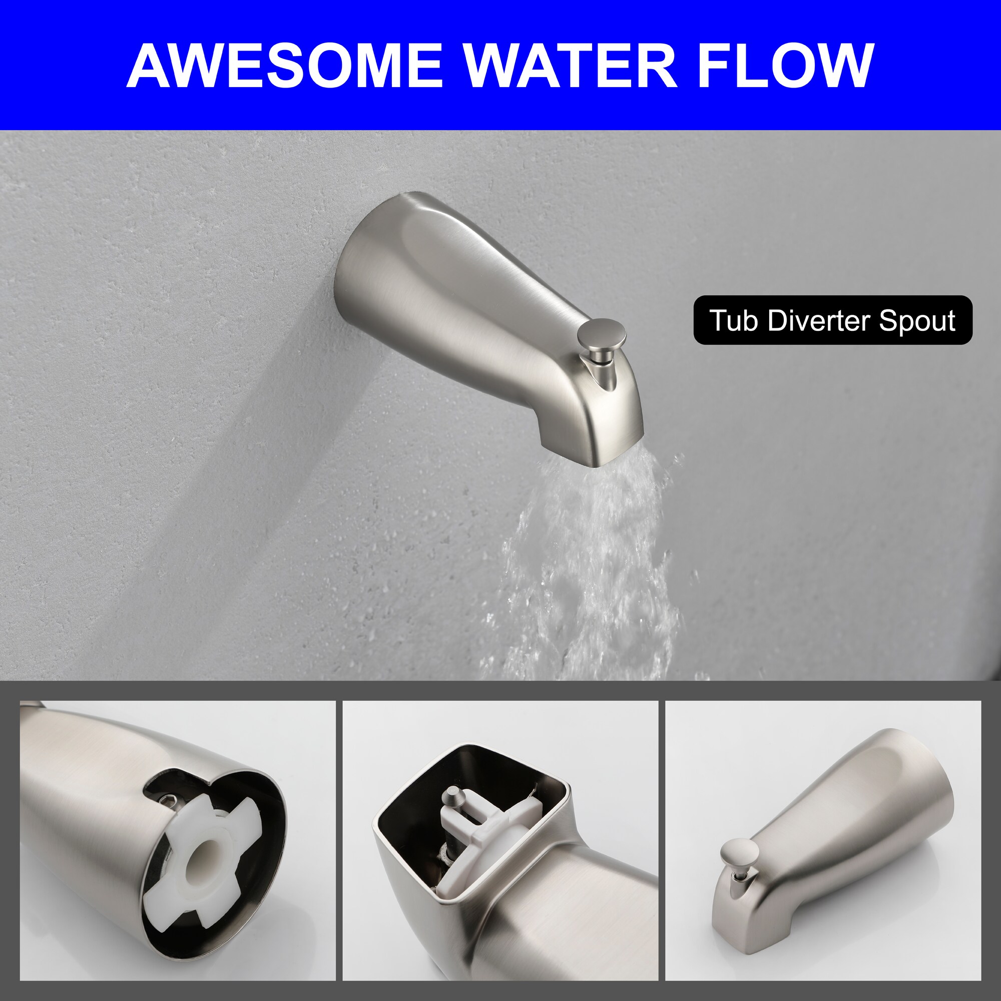 WELLFOR SPA-1518GG Tub-Shower-Faucets - View #10