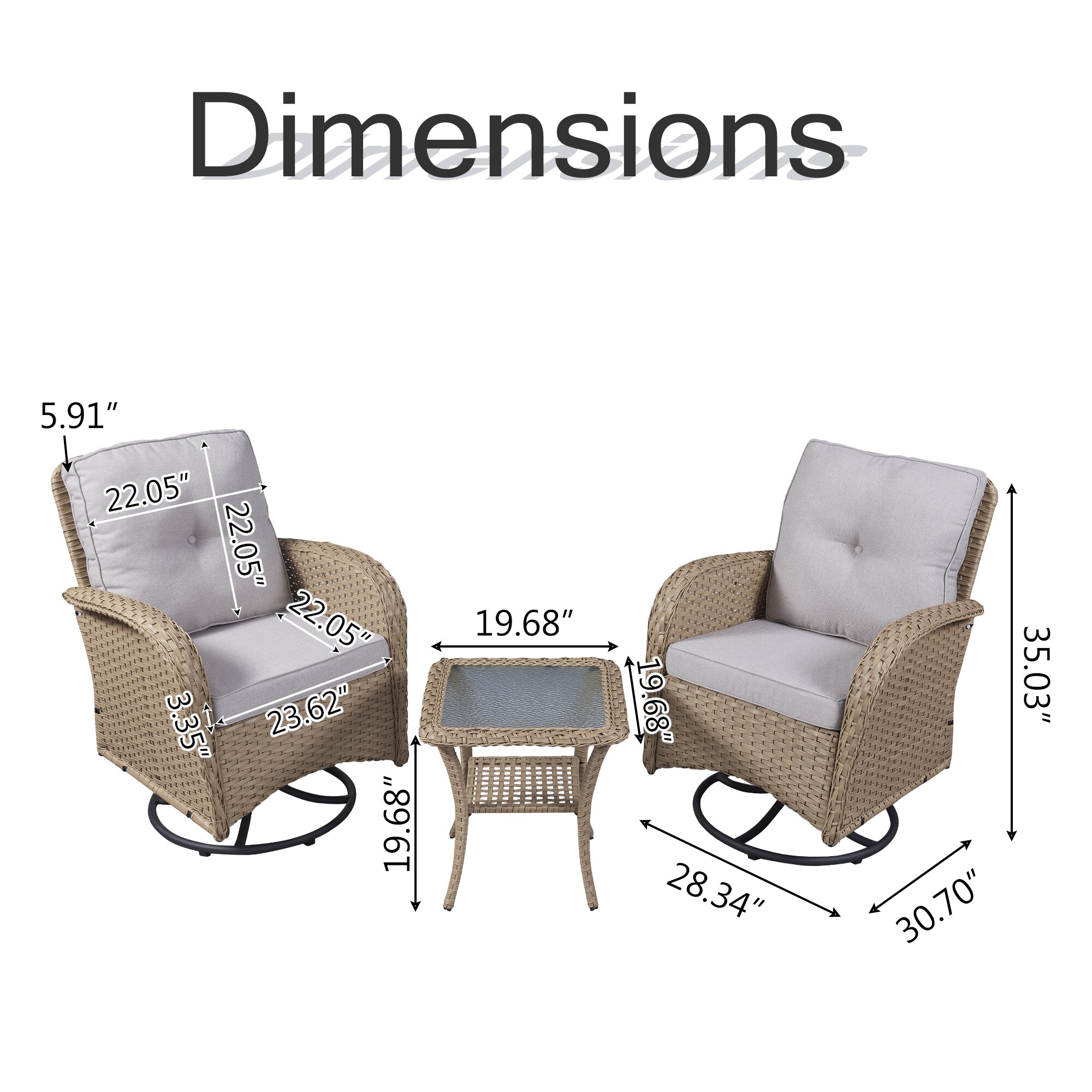 Rilyson FS040-1 Patio-Conversation-Sets - View #7