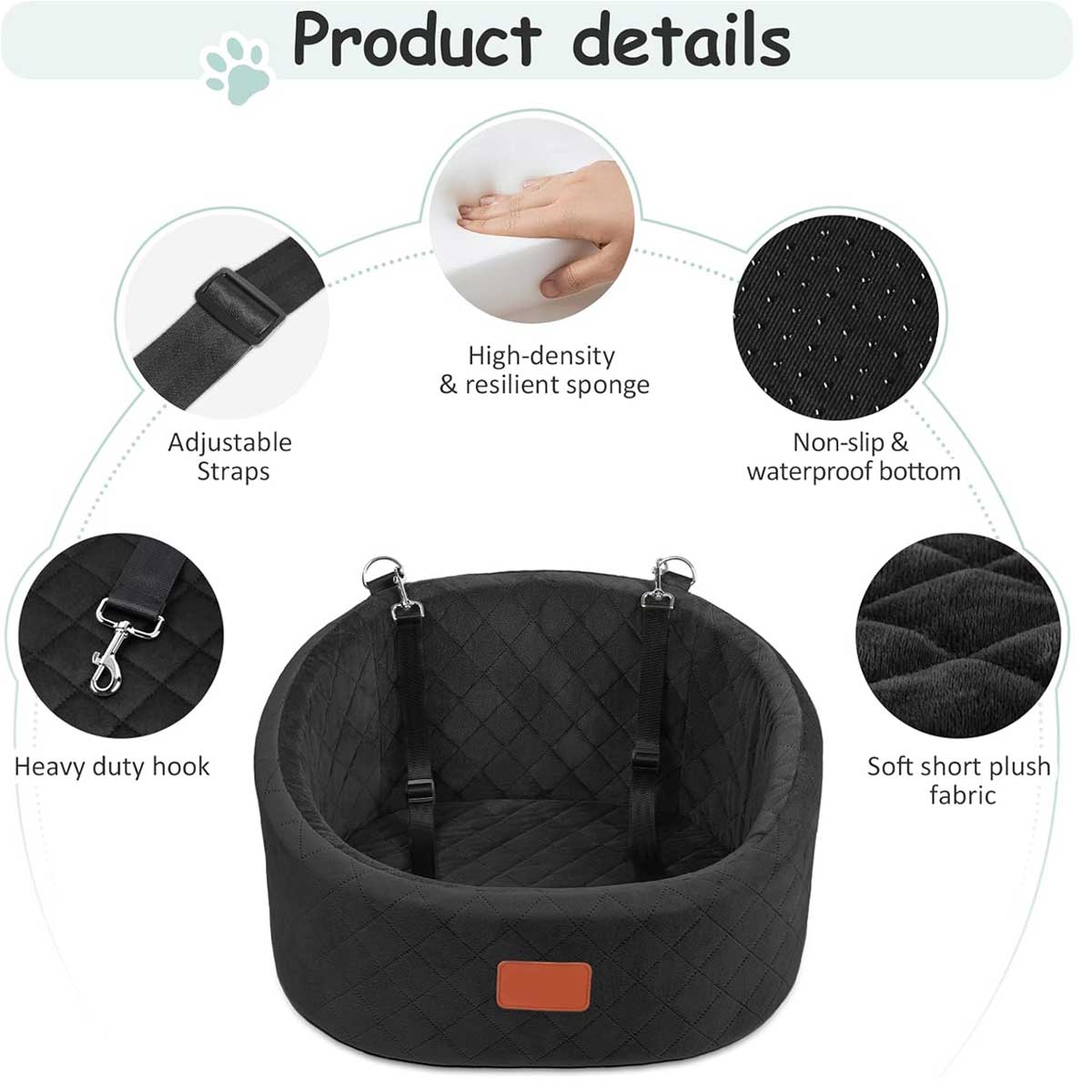 Aoibox LADS0917015 Dog-Car-Seats - View #3