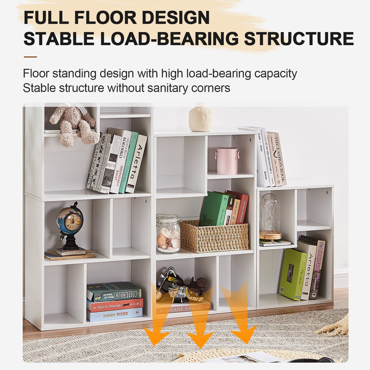 Vecelo LOE-B11-WHT bookcases - View #5