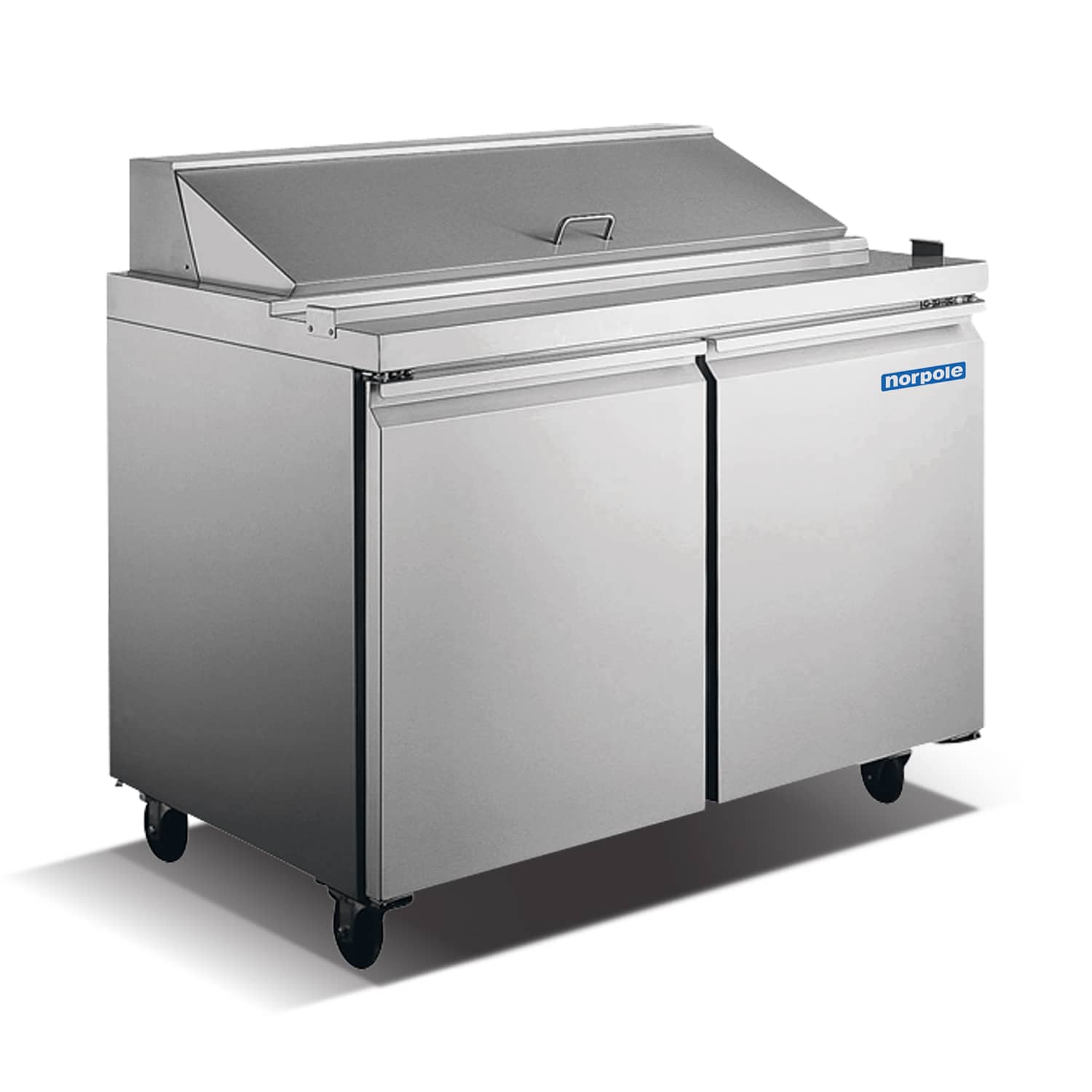 Norpole NP2R-SW 47-Inches Stainless Steel Refrigerated Sandwich prep table
