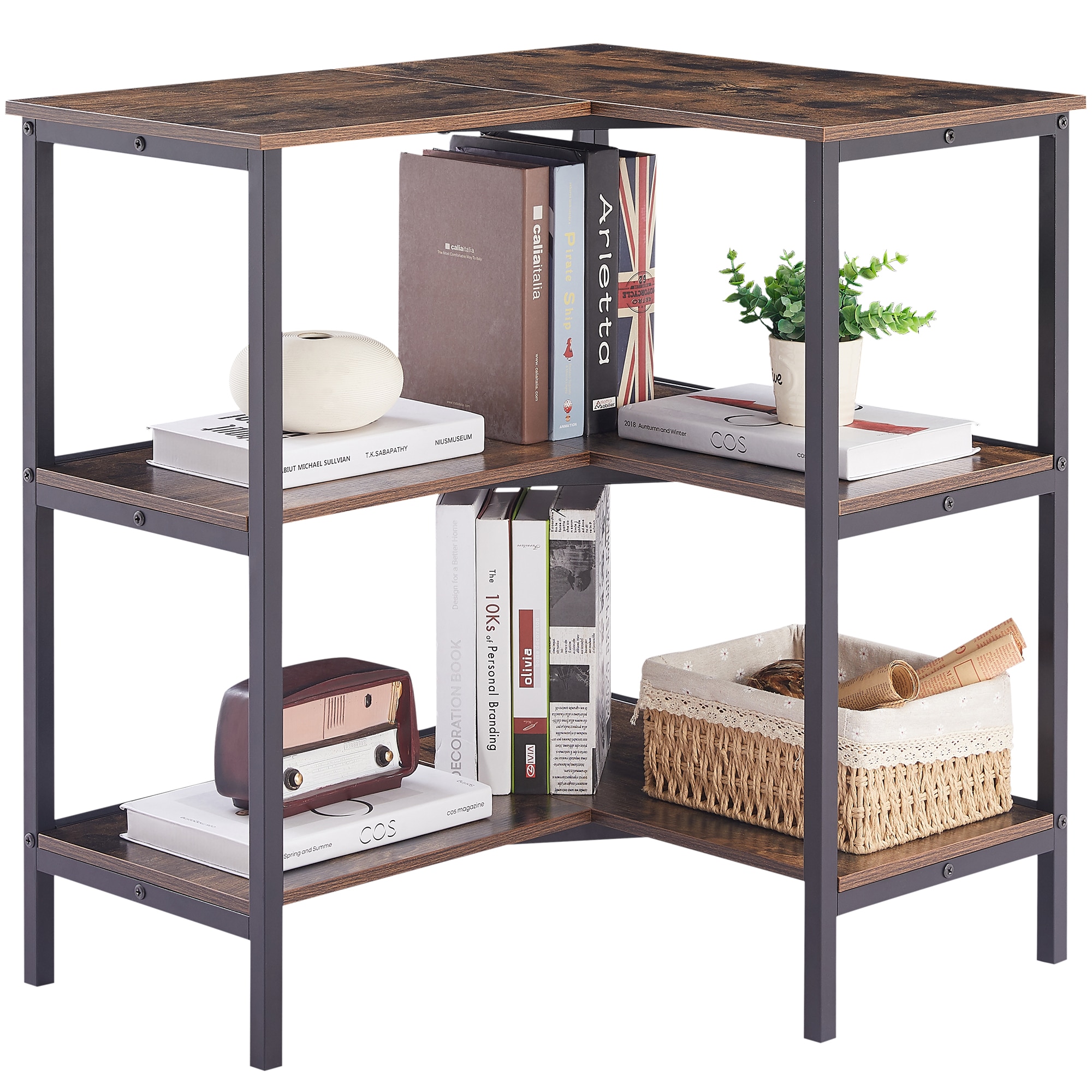 Vecelo LOE-CS18-BRN bookcases - View #9