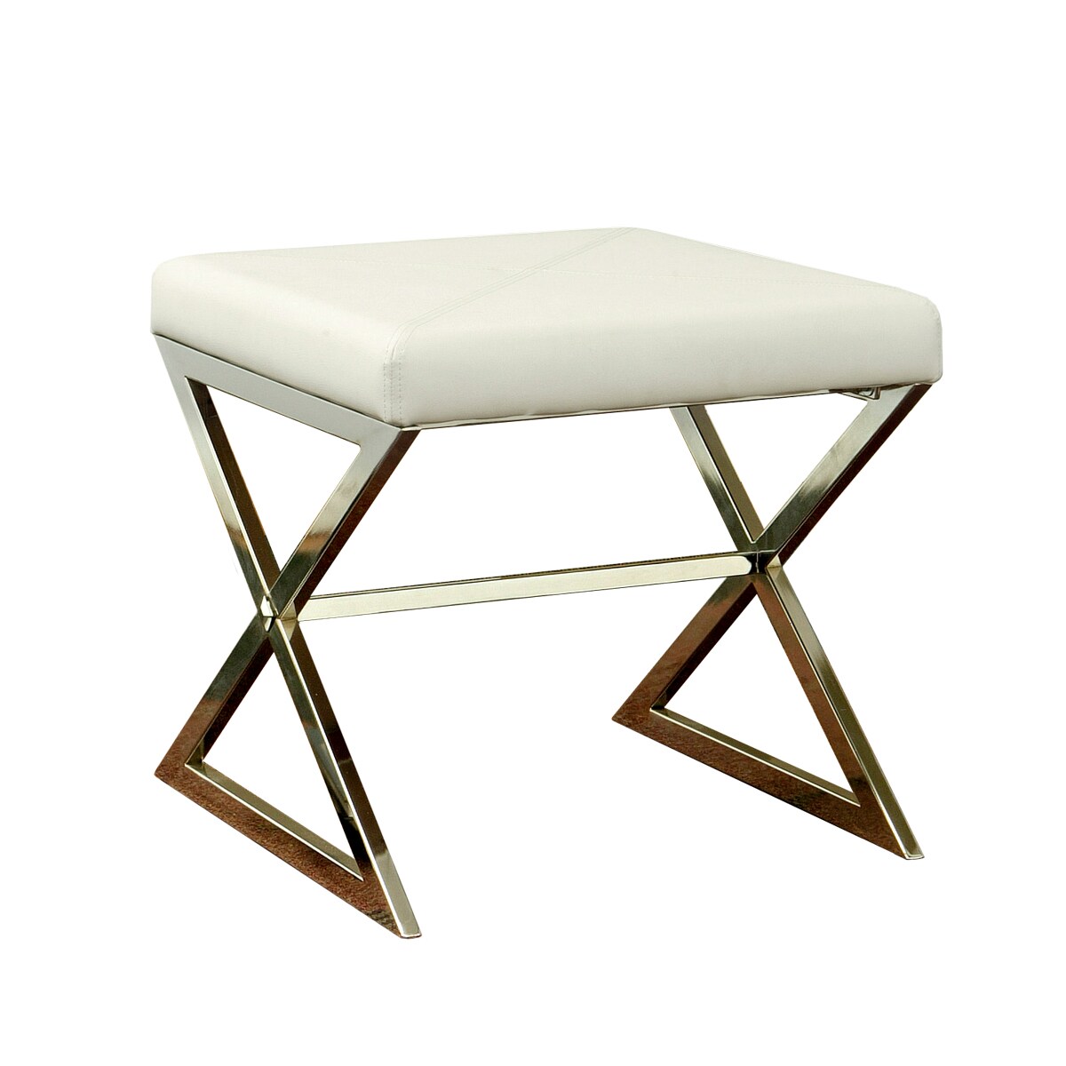 Benzara BM69636 21.75-Inches W x 20-Inches H WHITE Metal Rectangular Modern End Table Assembly Required