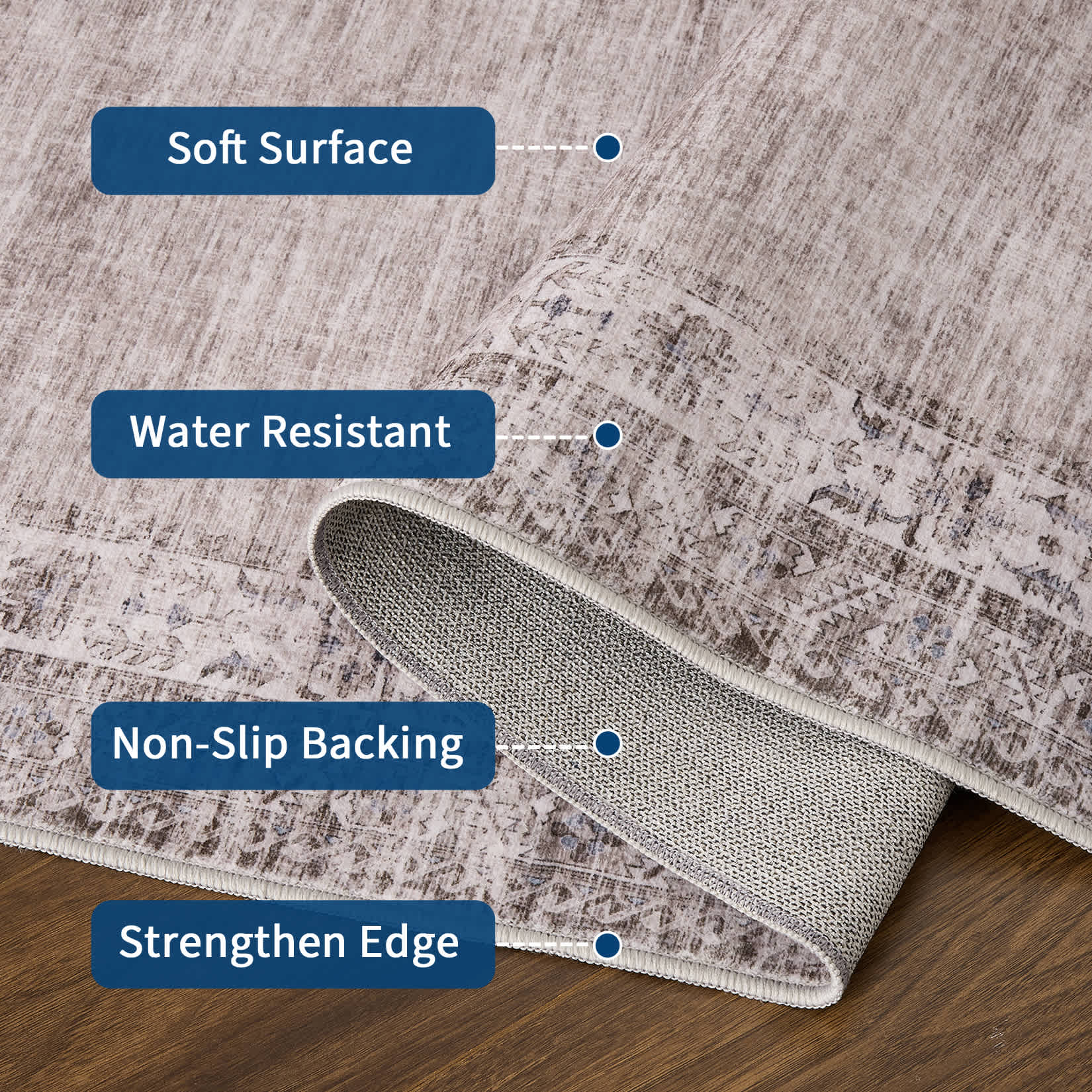 Qeetex SUNNY-PHK-34EXWACM rugs - View #5