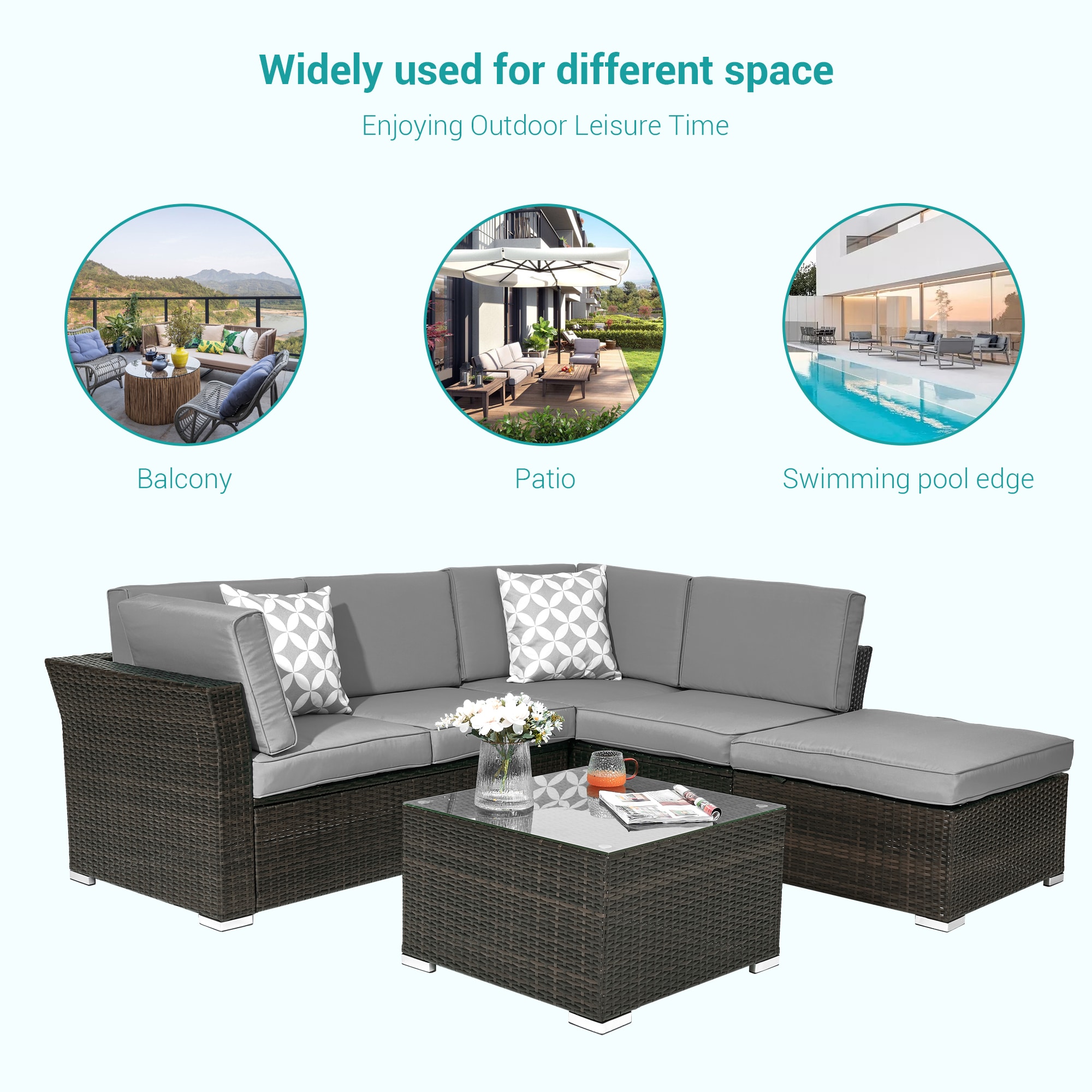 ACEGOSES LW-HSF200GY Patio-Conversation-Sets - View #7