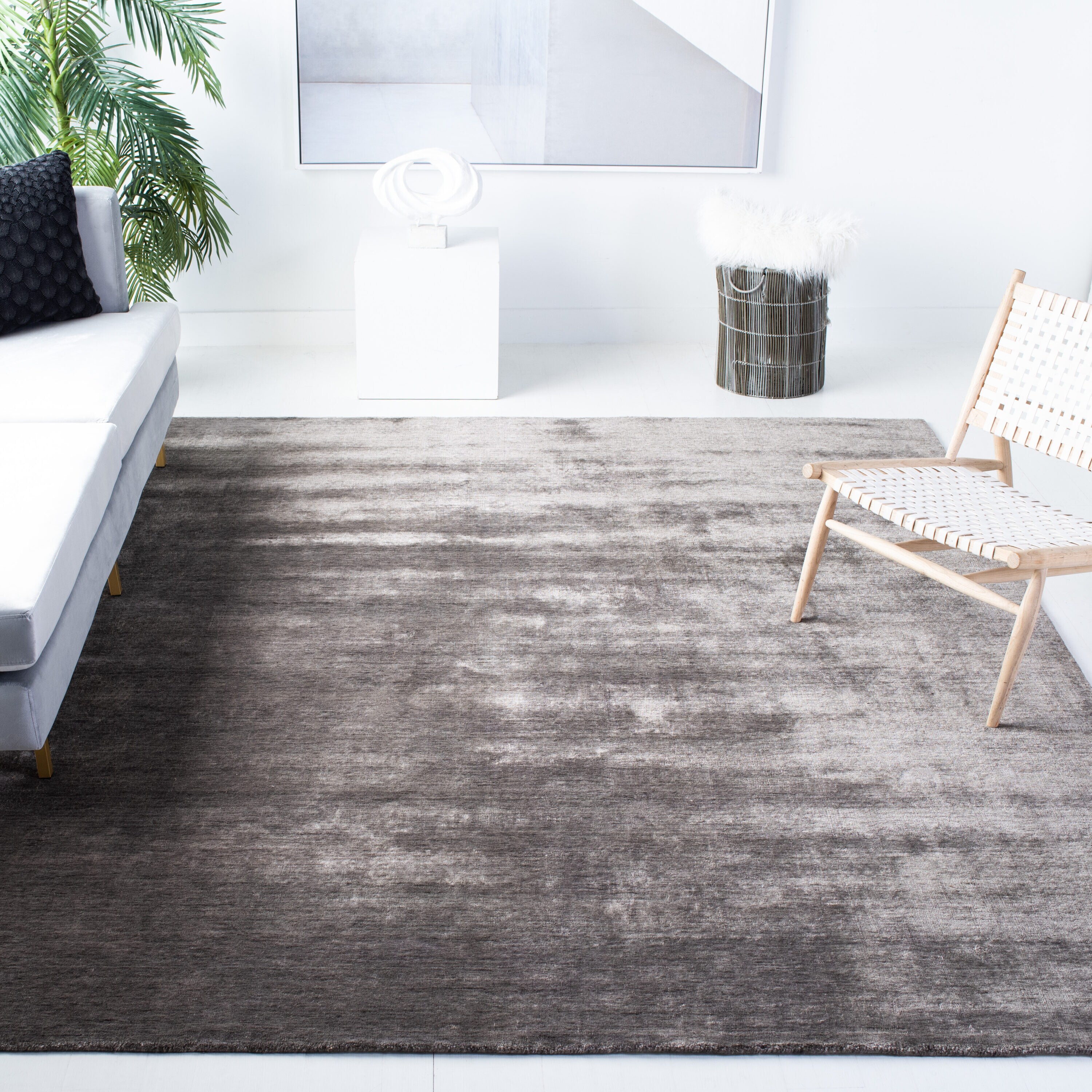  Mirage 801 Brown/Charcoal Solid / Tonal 8ft x 10ft Large Rectangle Rug