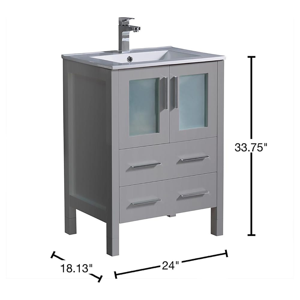 Fresca FCB6224GR-I Bath-Vanity-Combo - View #11