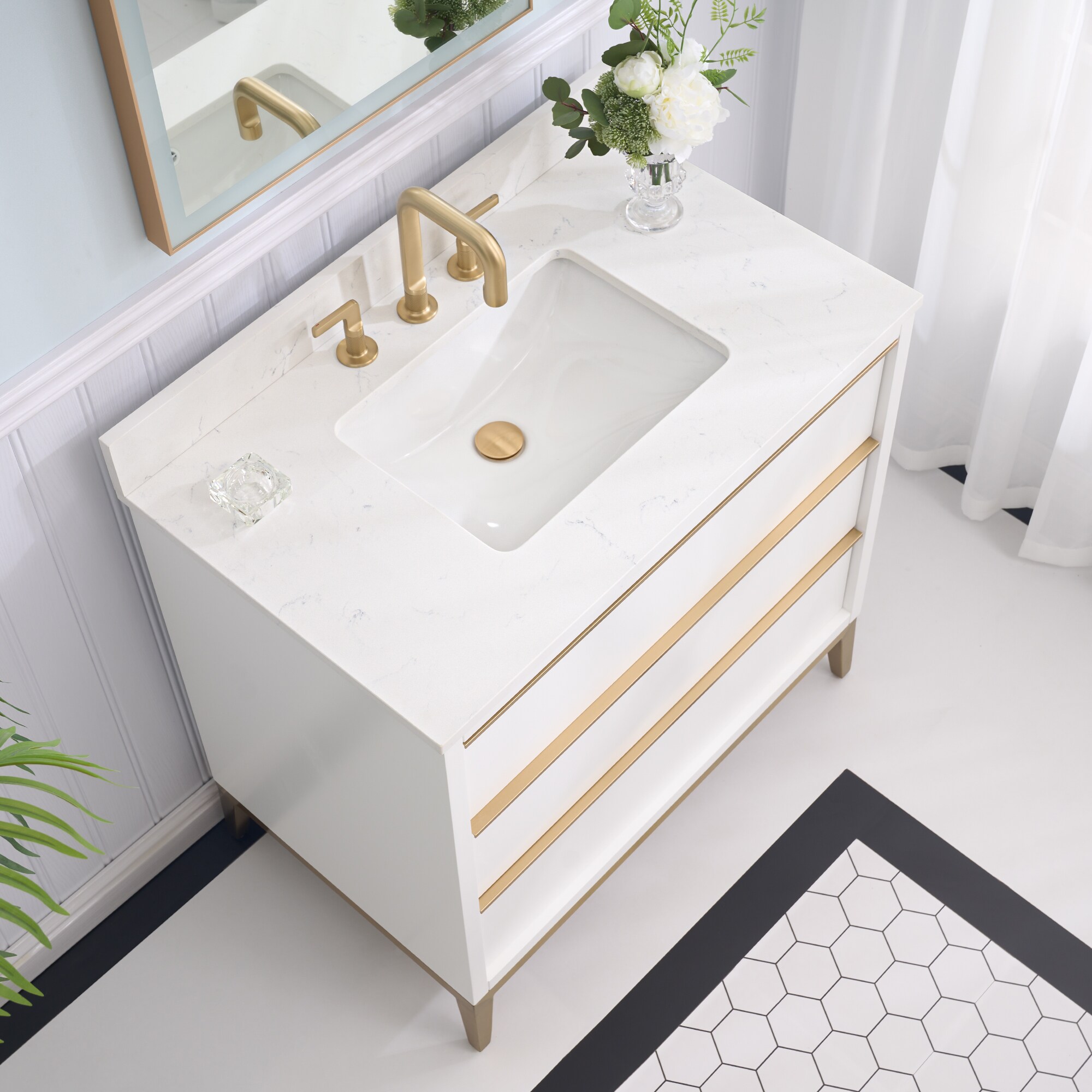 WELLFOR NOLAN36QZ-WT Bath-Vanity-Combo - View #14