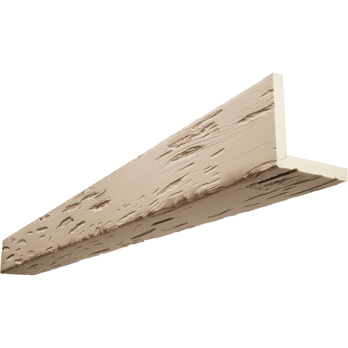 Ekena Millwork BMPC2C0060X080X216UN 1-in x 6-in x 18-ft Factory Prepped Unfinished Urethane L-Shaped Decorative Beam