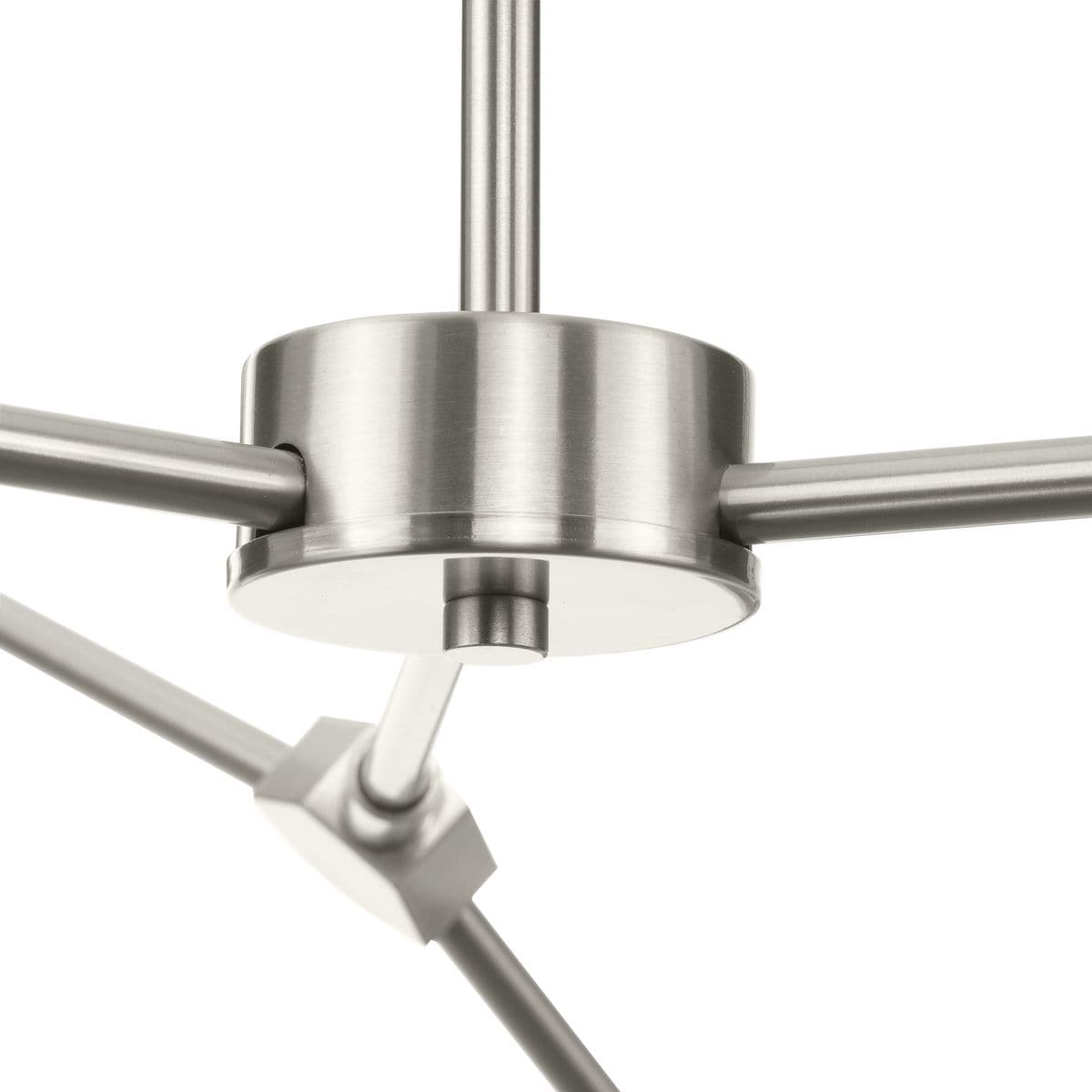 Haas Brushed Nickel 6-Light Chandelier with Opal Glass Globes