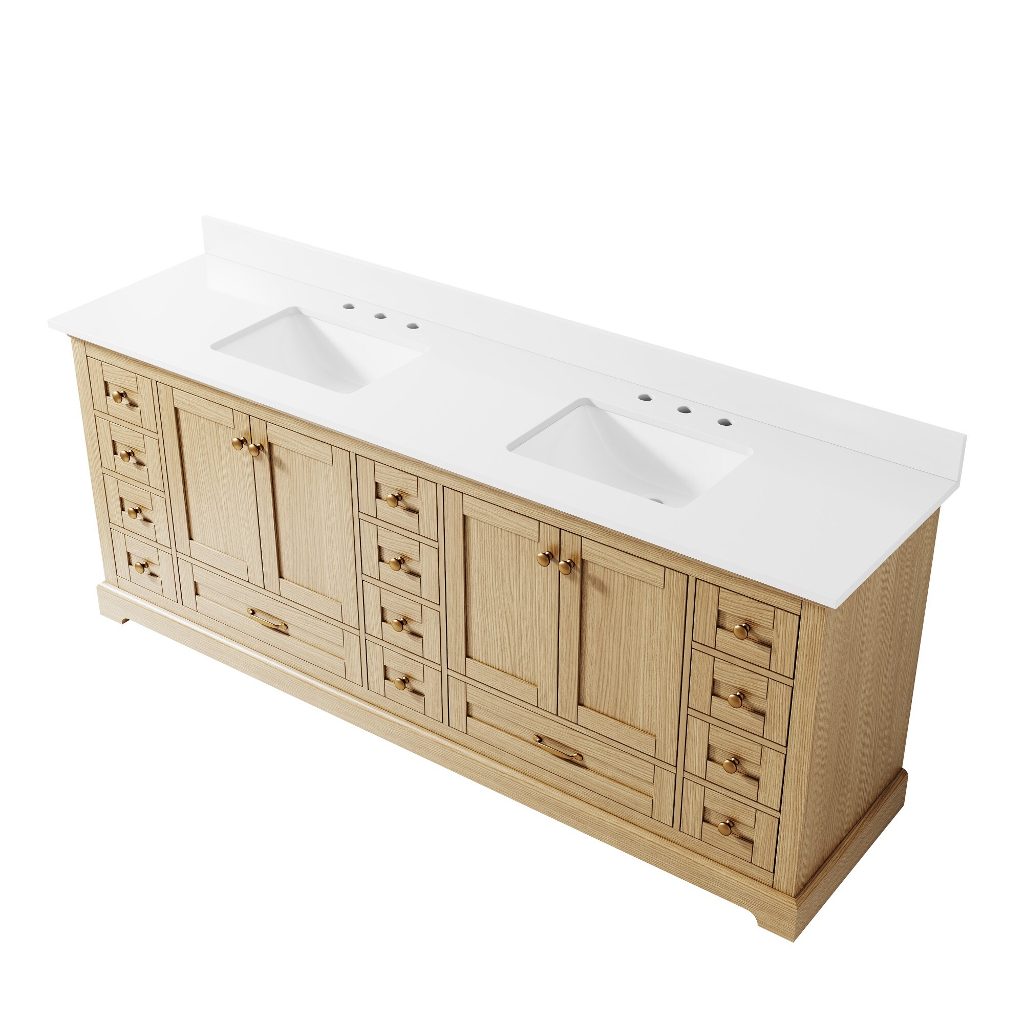 Poinic JVD84-OAK Bath-Vanity-Combo - View #2