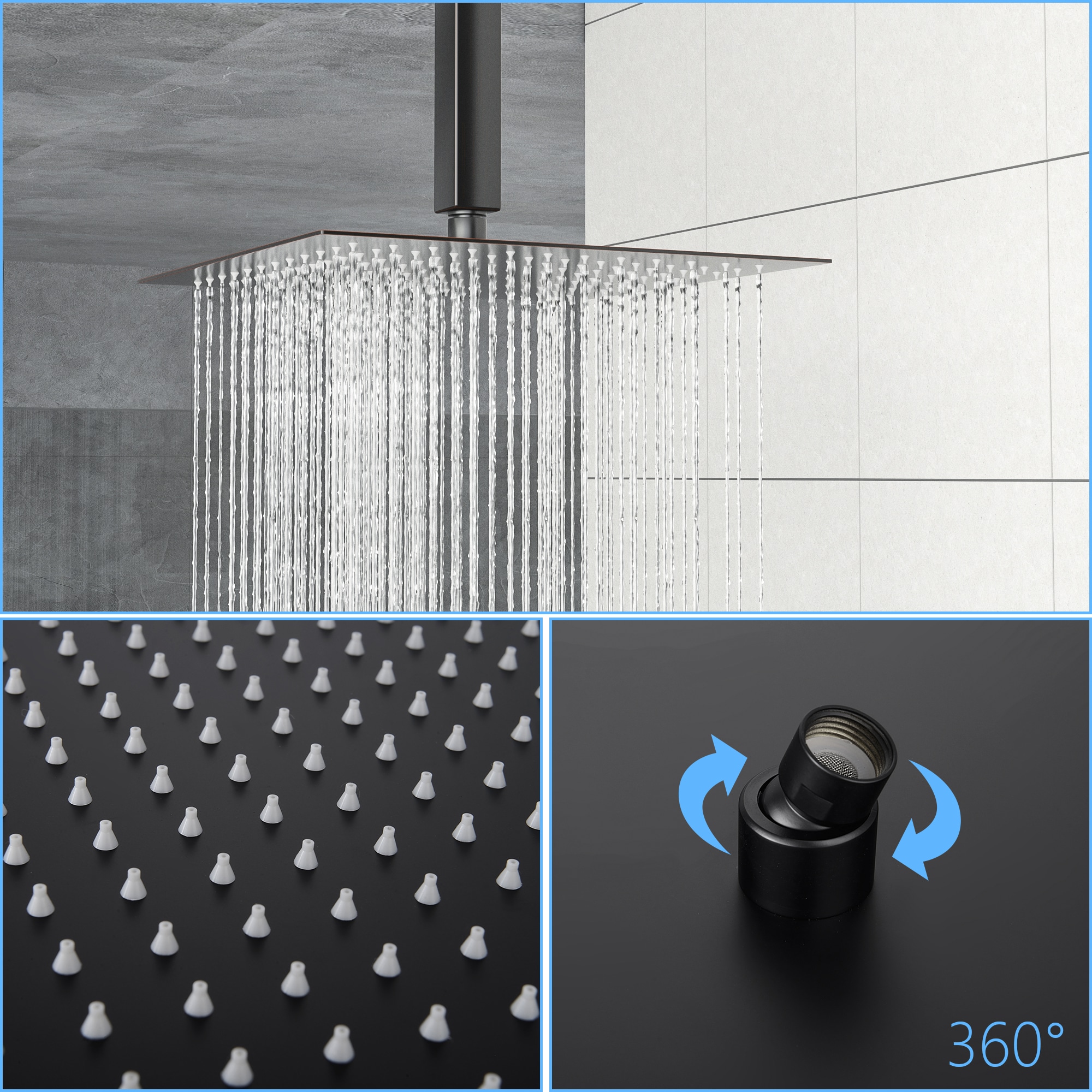 WELLFOR BSZW88703 Fixed-Showerhead - View #4