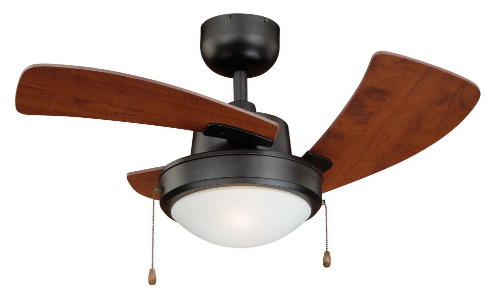 Cascadia F0040 Wolcott 36-in New Bronze Ceiling Fan with Light (3-Blade)