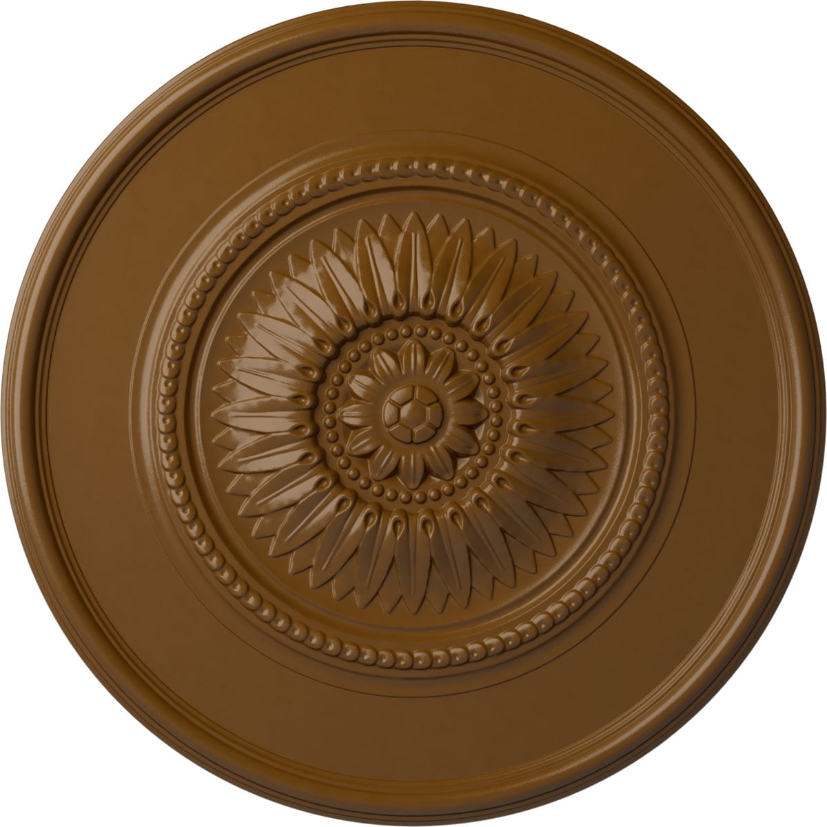 Ekena Millwork CM29WGSTF Wigan 29.75-in W x 29.75-in L Painted Smokey Topaz Polyurethane Whole Ceiling Medallion