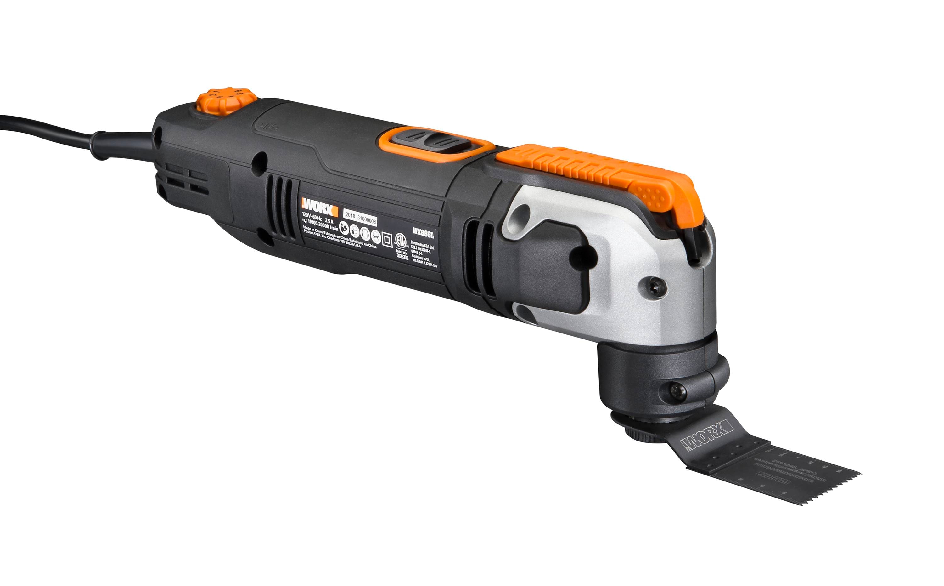 WORX Corded Variable Speed Oscillating Kit Case in the Oscillating Tool Kits department at