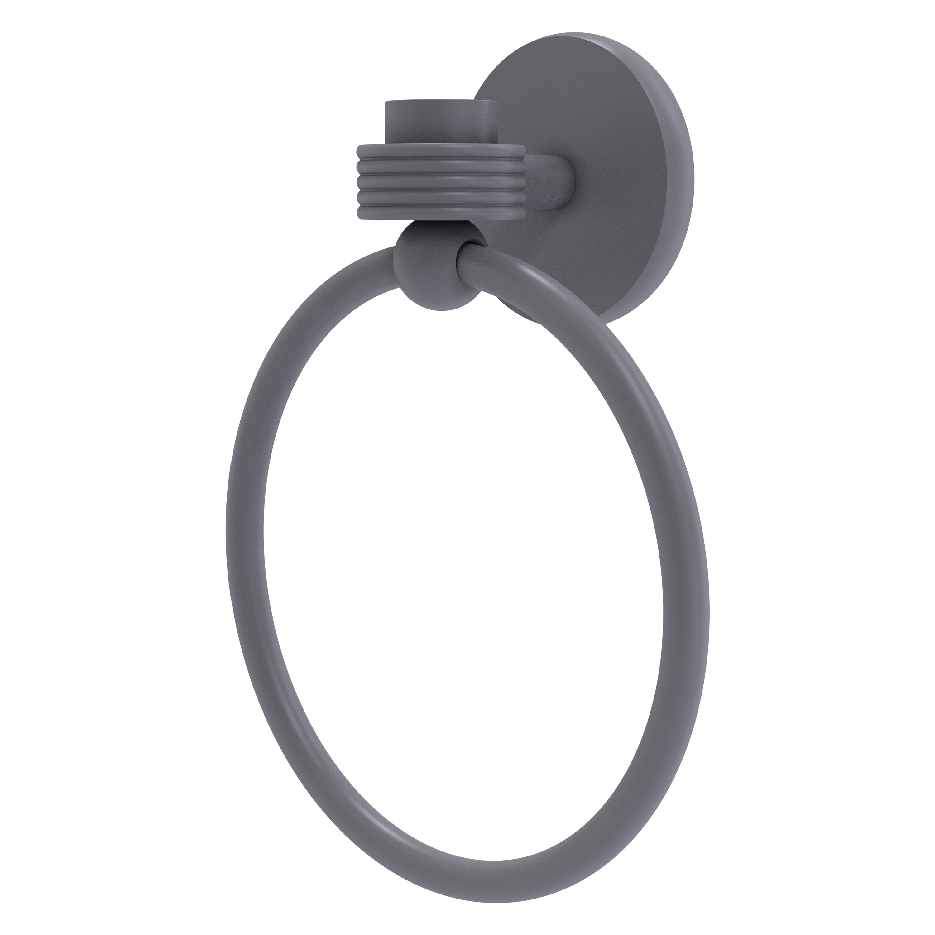 Allied Brass 7116G-GYM Satellite Orbit One Matte Gray Wall mount Single Towel Ring