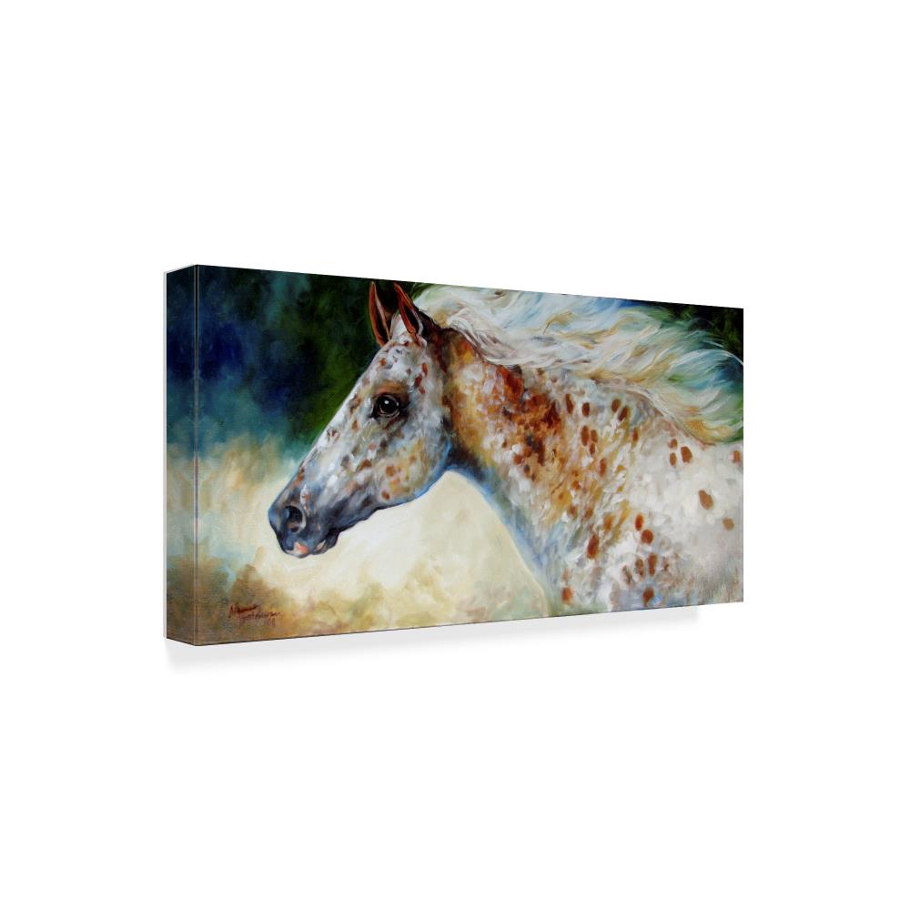 Trademark Fine Art Framed 24-in H x 47-in W Animals Print on Canvas at ...