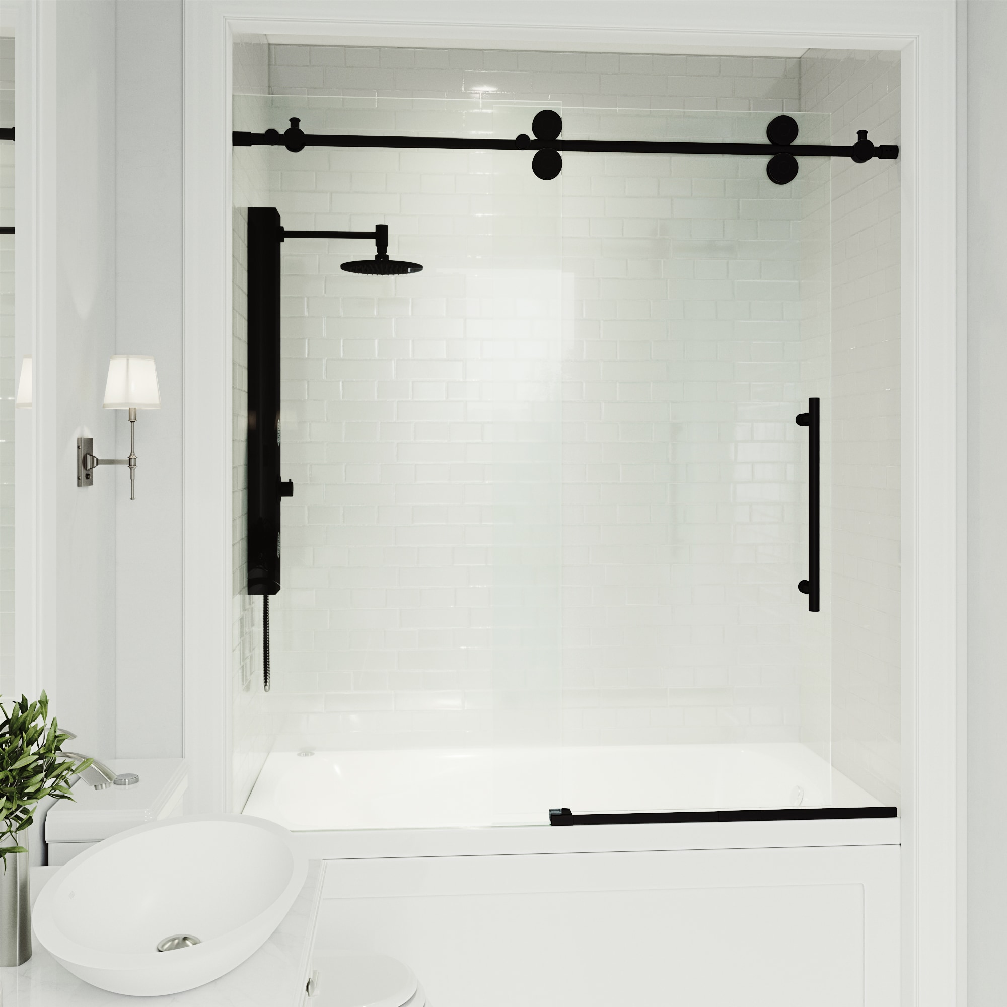 VIGO VG6041MBCL6066 Bathtub-Doors - View #4