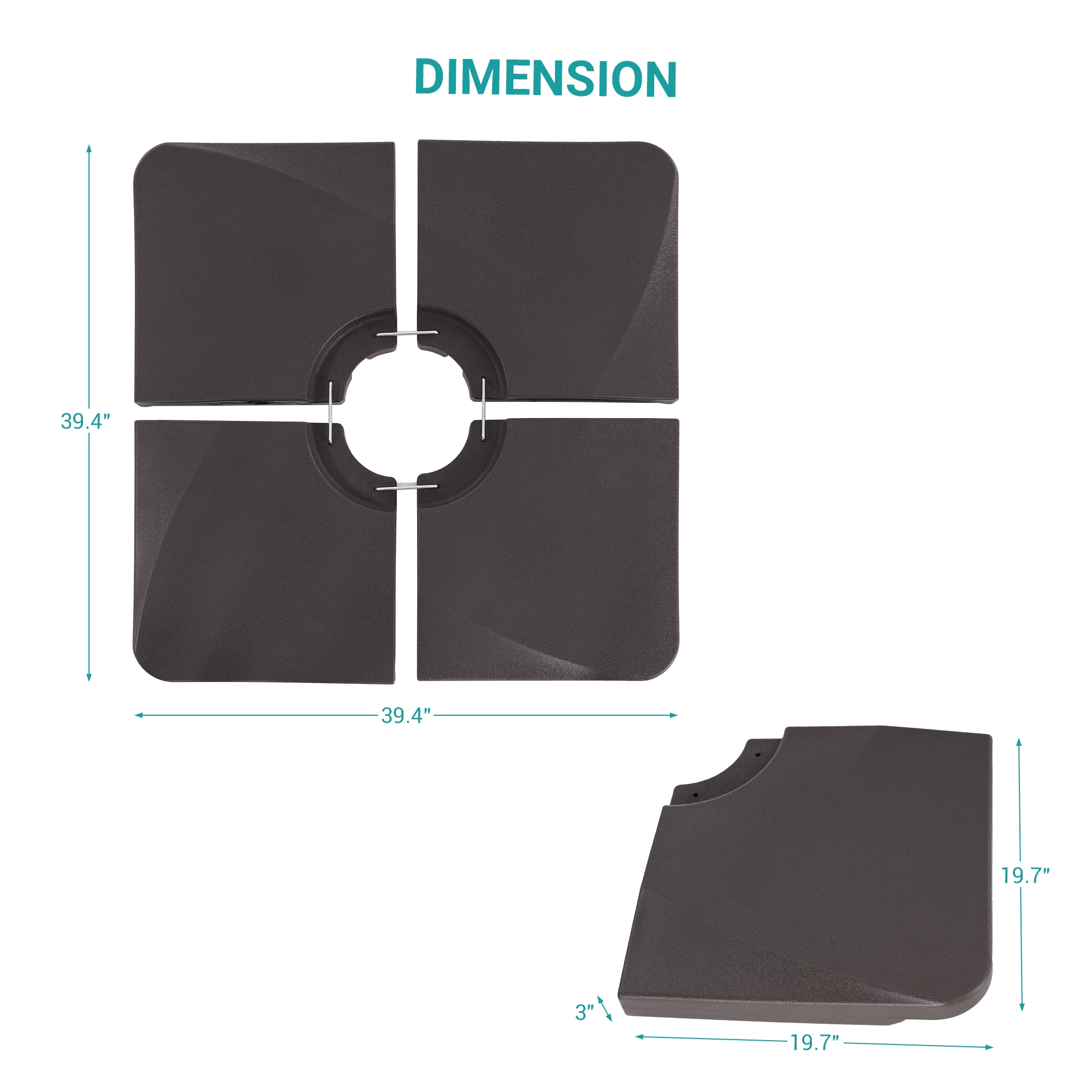 Sonkuki SD-180BN Umbrella-Bases - View #2