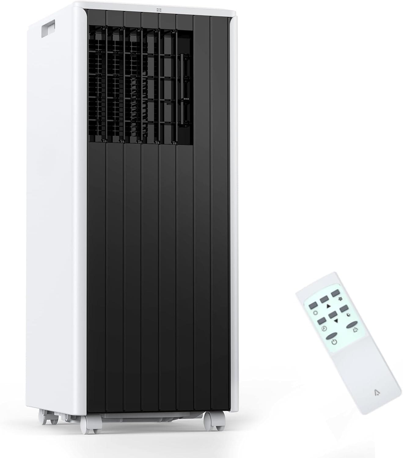 Garvee Portable AC Unit with 8000 BTU Cooling Remote Control 24-Hour Programmable Timer Low-Noise Design for Rooms Up to 350 Sq.Ft Ideal for Dorm or Office Use Black and White Design