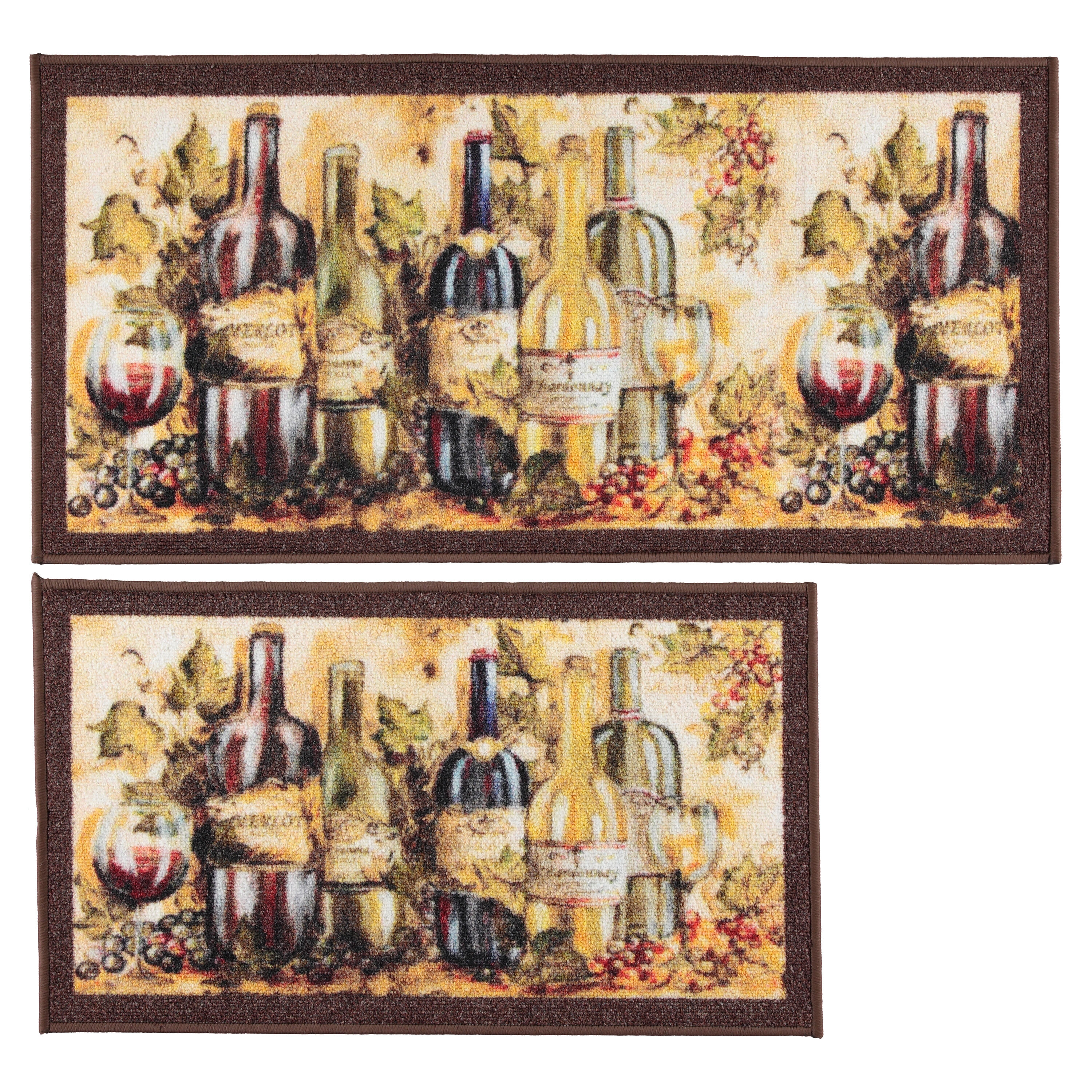 J&V TEXTILES KM39 Multicolor Polyester Rectangular Indoor Home Anti-fatigue mat
