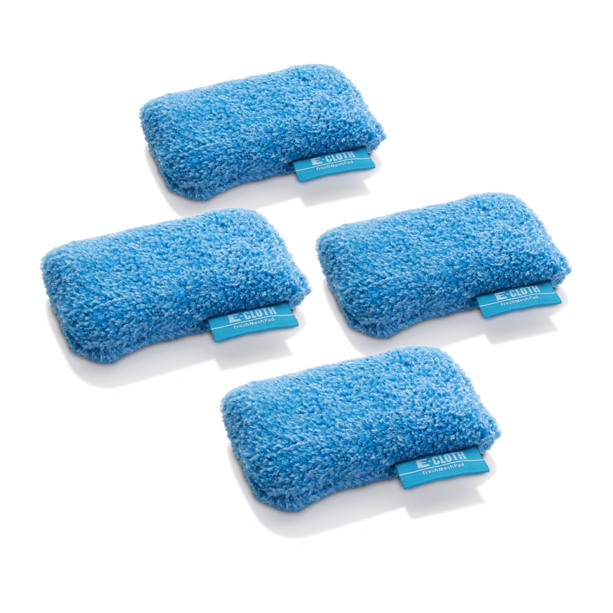E-Cloth - E-Cloh Fesh Mesh Pad Peiu Miofibe Non-Sah Cleaning Pad Blue 4 Pak